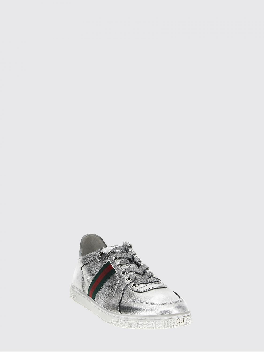 Gucci Gucci Sneakers Woman Silver Size US 9 / IT 39 - 2 Thumbnail