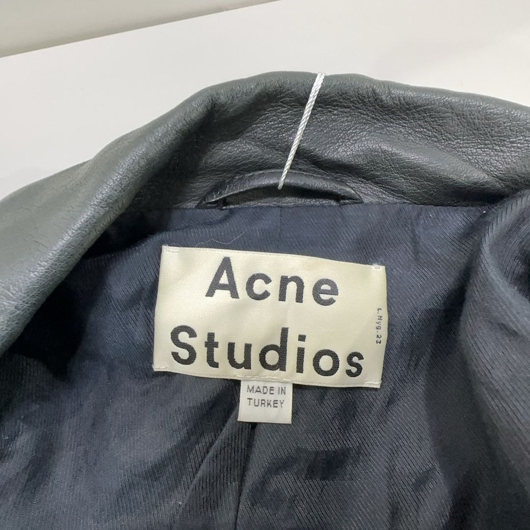 Acne Studios Acne Studios Lamb Leather Biker Jacket Size 34 Size XS / US 0-2 / IT 36-38 - 4 Thumbnail
