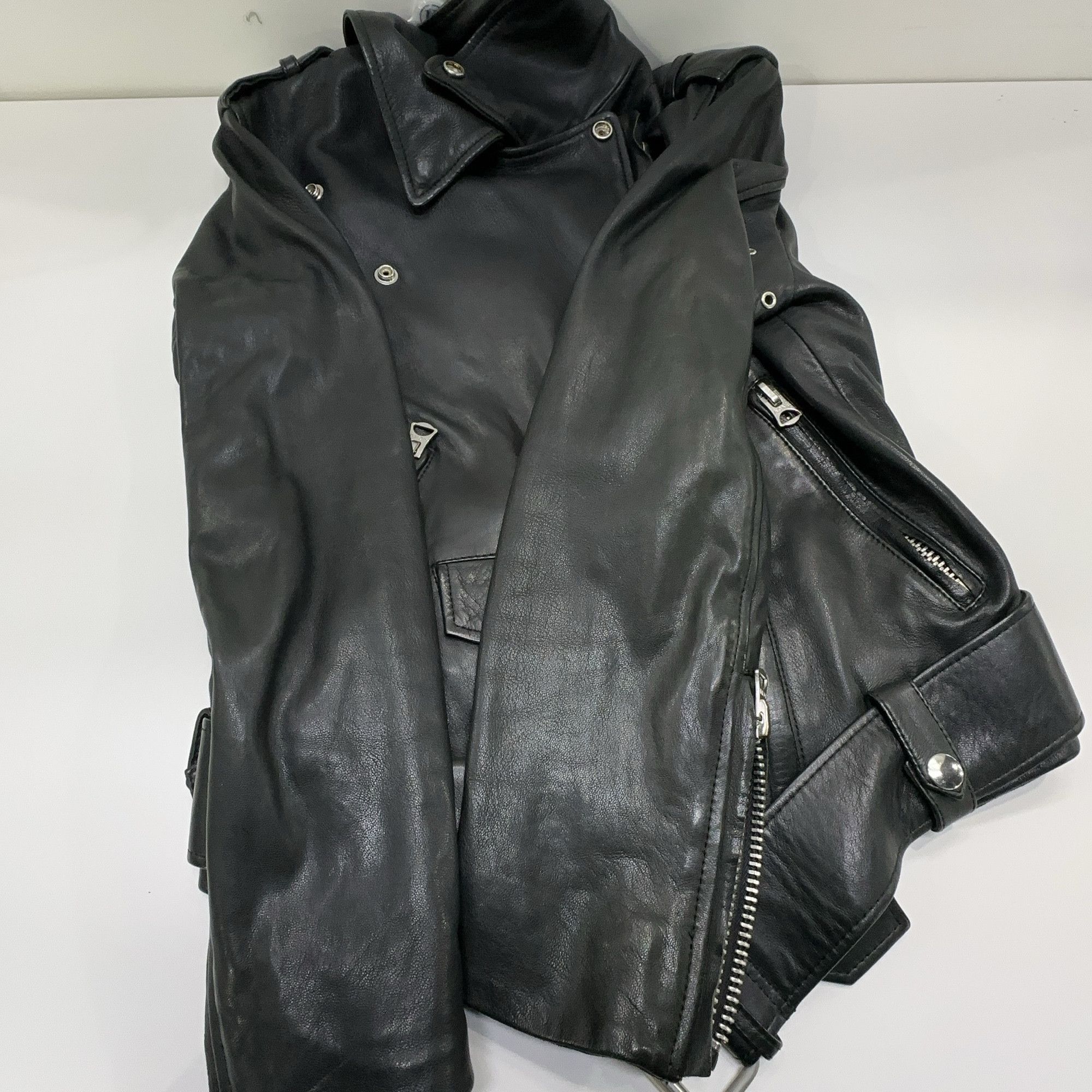 Acne Studios Acne Studios Lamb Leather Biker Jacket Size 34 Size XS / US 0-2 / IT 36-38 - 7 Thumbnail
