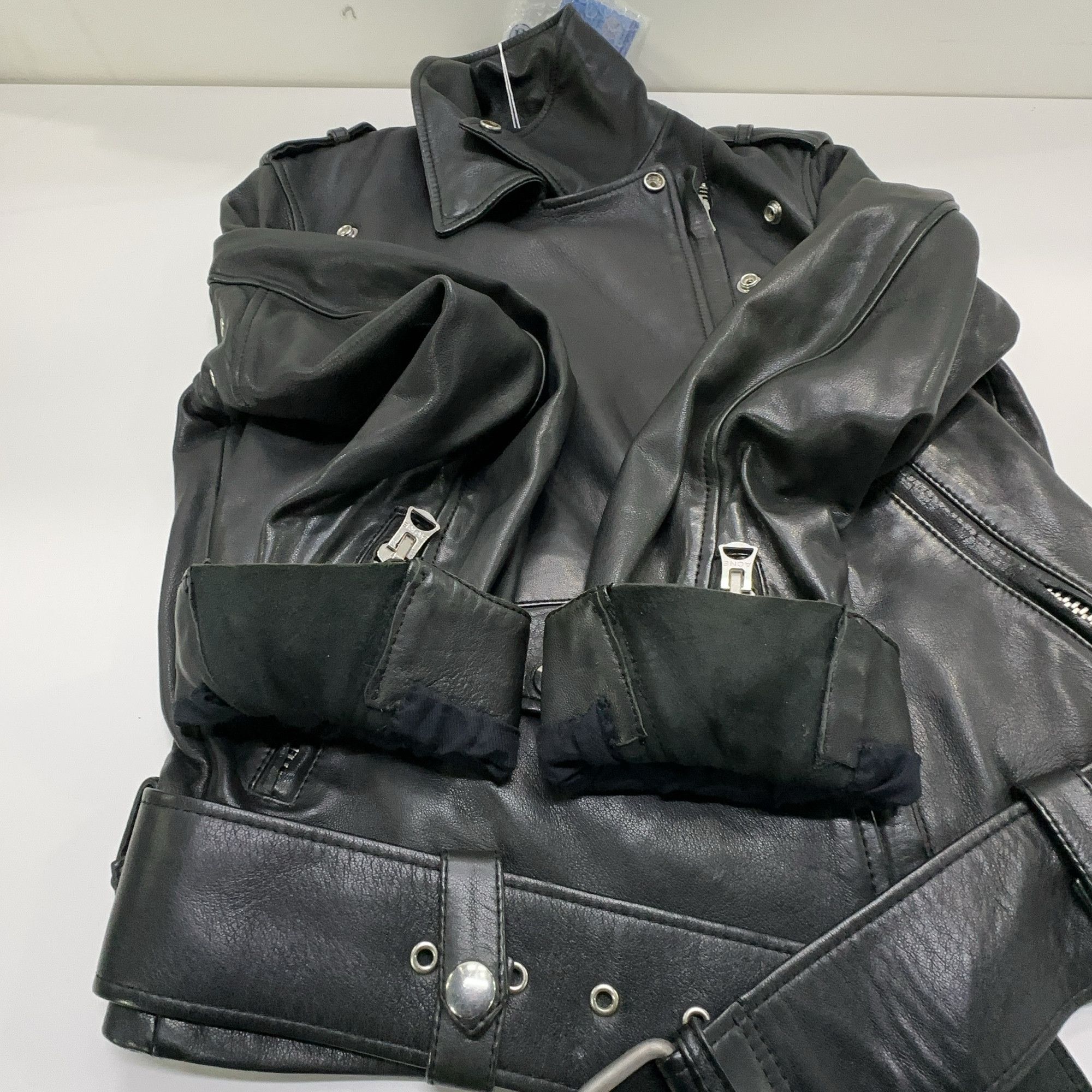 Acne Studios Acne Studios Lamb Leather Biker Jacket Size 34 Size XS / US 0-2 / IT 36-38 - 6 Thumbnail