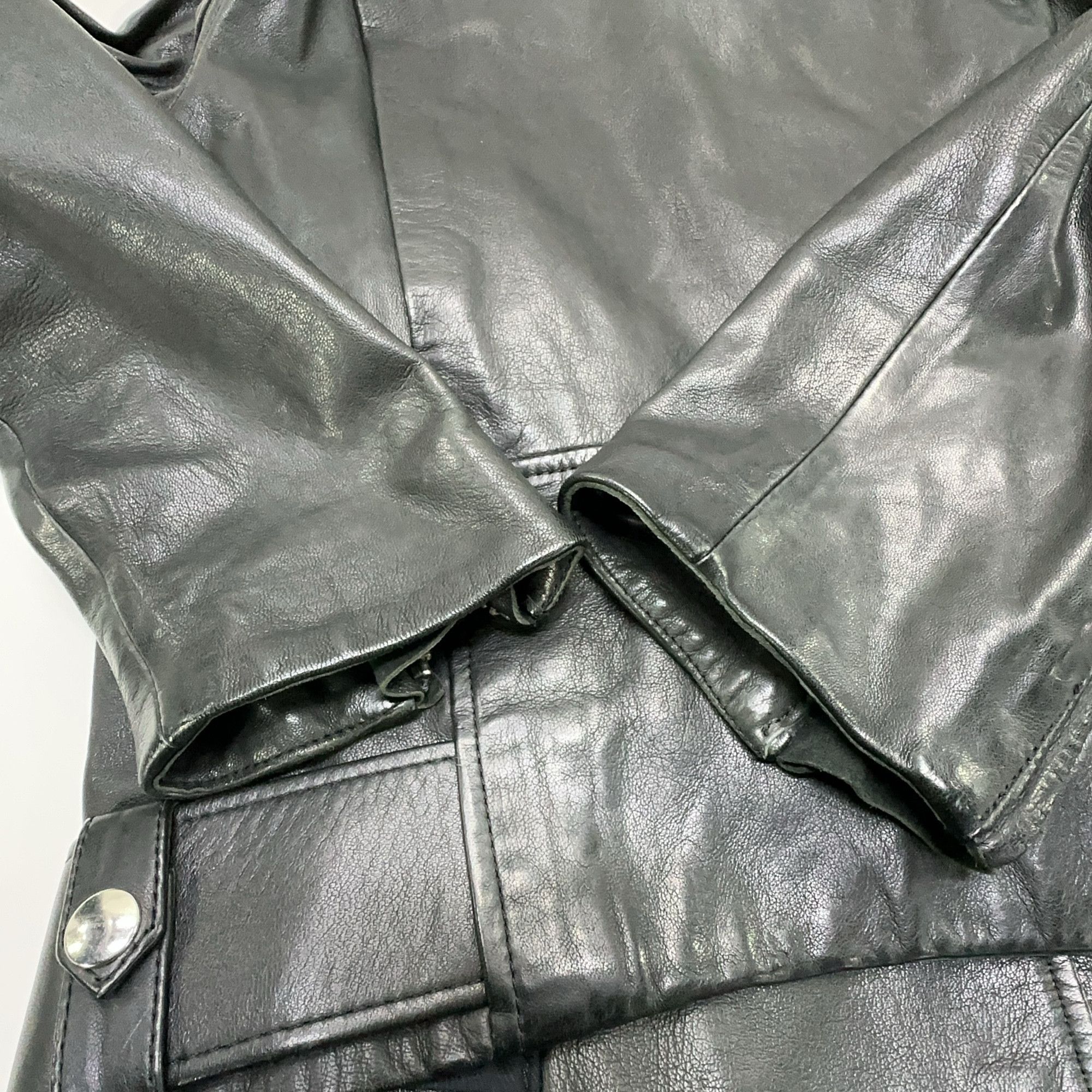 Acne Studios Acne Studios Lamb Leather Biker Jacket Size 34 Size XS / US 0-2 / IT 36-38 - 12 Thumbnail