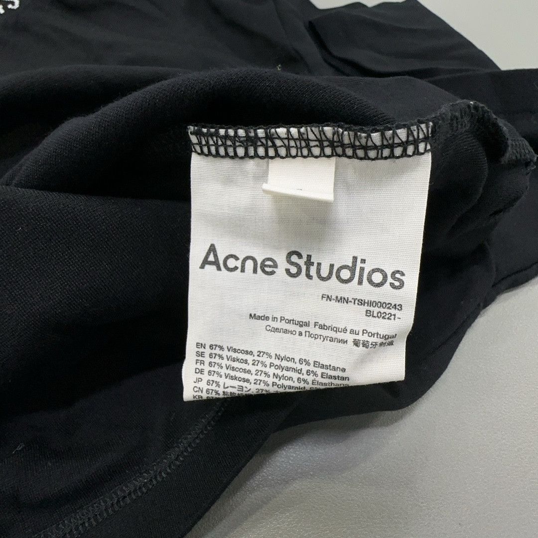 Acne Studios Acne Studios Logo Jacquard Neck T-Shirt Black S Size US S / EU 44-46 / 1 - 5 Thumbnail