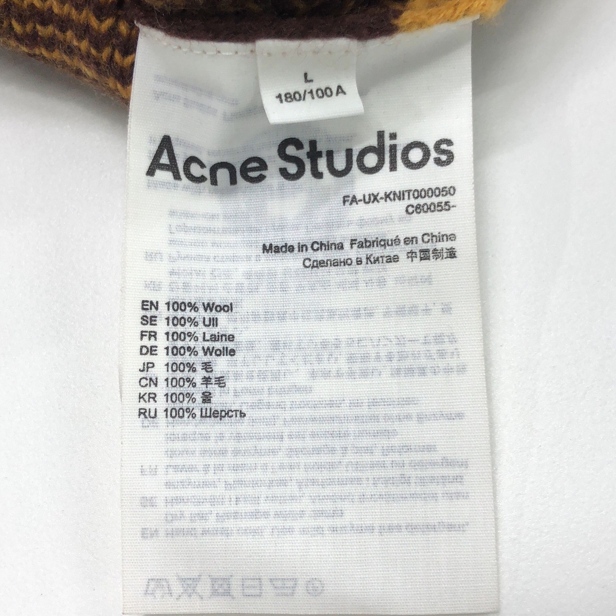 Acne Studios Acne Studios Checkered Face Sweater Size L Size US L / EU 52-54 / 3 - 5 Thumbnail