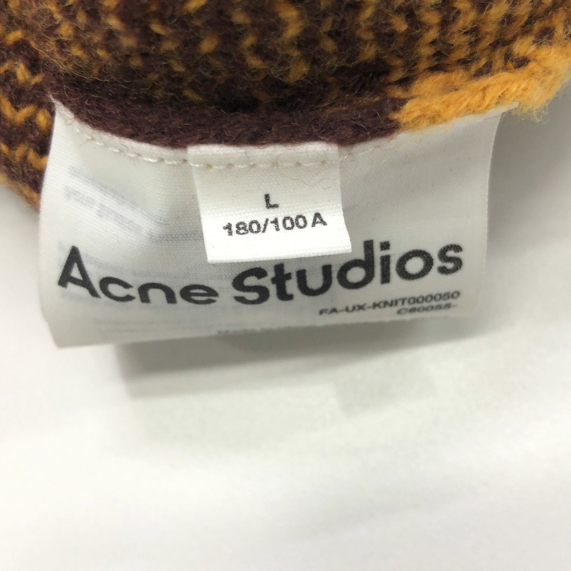 Acne Studios Acne Studios Checkered Face Sweater Size L Size US L / EU 52-54 / 3 - 4 Thumbnail