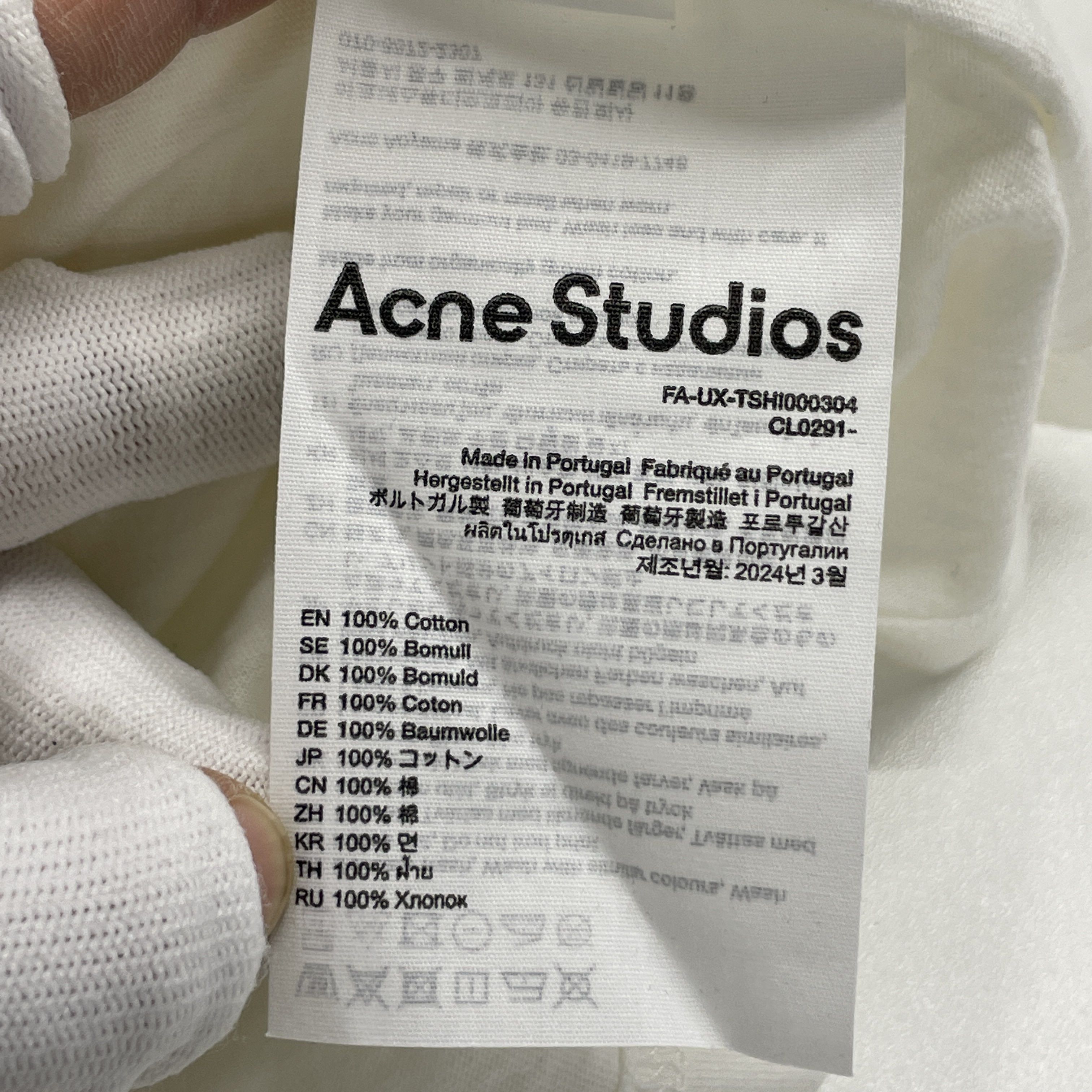 Acne Studios Acne Studios Bear Print T-Shirt White Size L Size US L / EU 52-54 / 3 - 5 Thumbnail