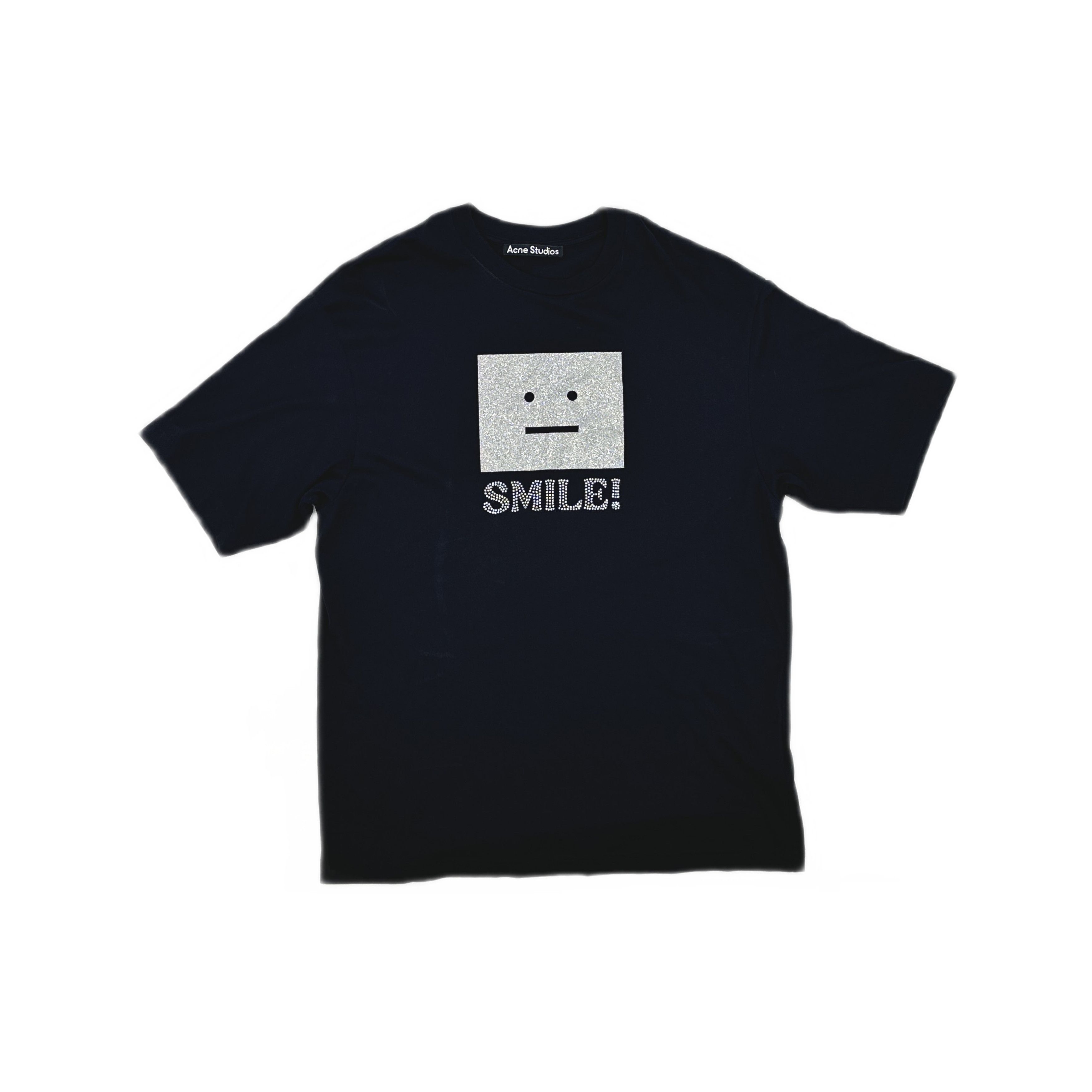 Acne Studios Acne Studios Glitter Face Smile T-Shirt XS Size US XS / EU 42 / 0 - 2 Thumbnail