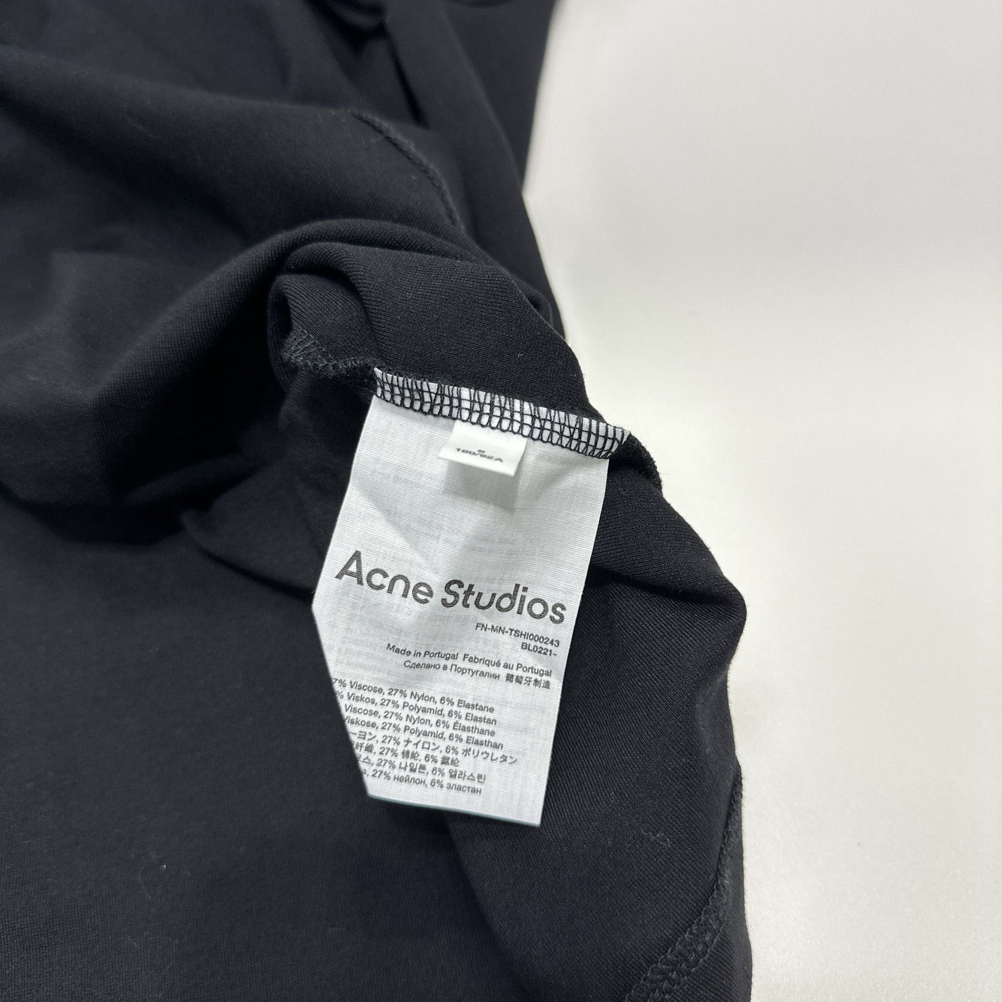 Acne Studios Acne Studios Logo Jacquard Neck T-Shirt Size S Size US S / EU 44-46 / 1 - 5 Thumbnail