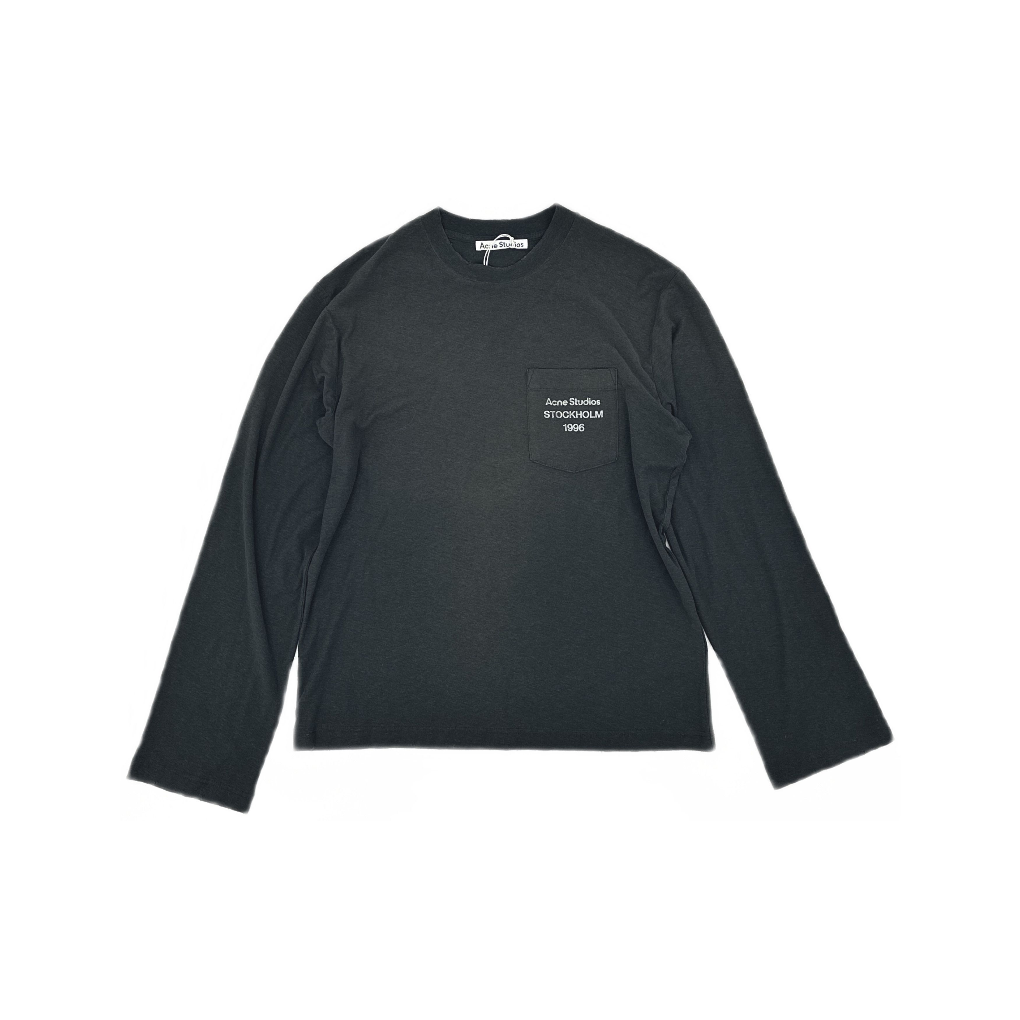 Acne Studios Acne Studios Faded Black 1996 Logo Long Sleeve Size XS Size US XS / EU 42 / 0 - 2 Thumbnail