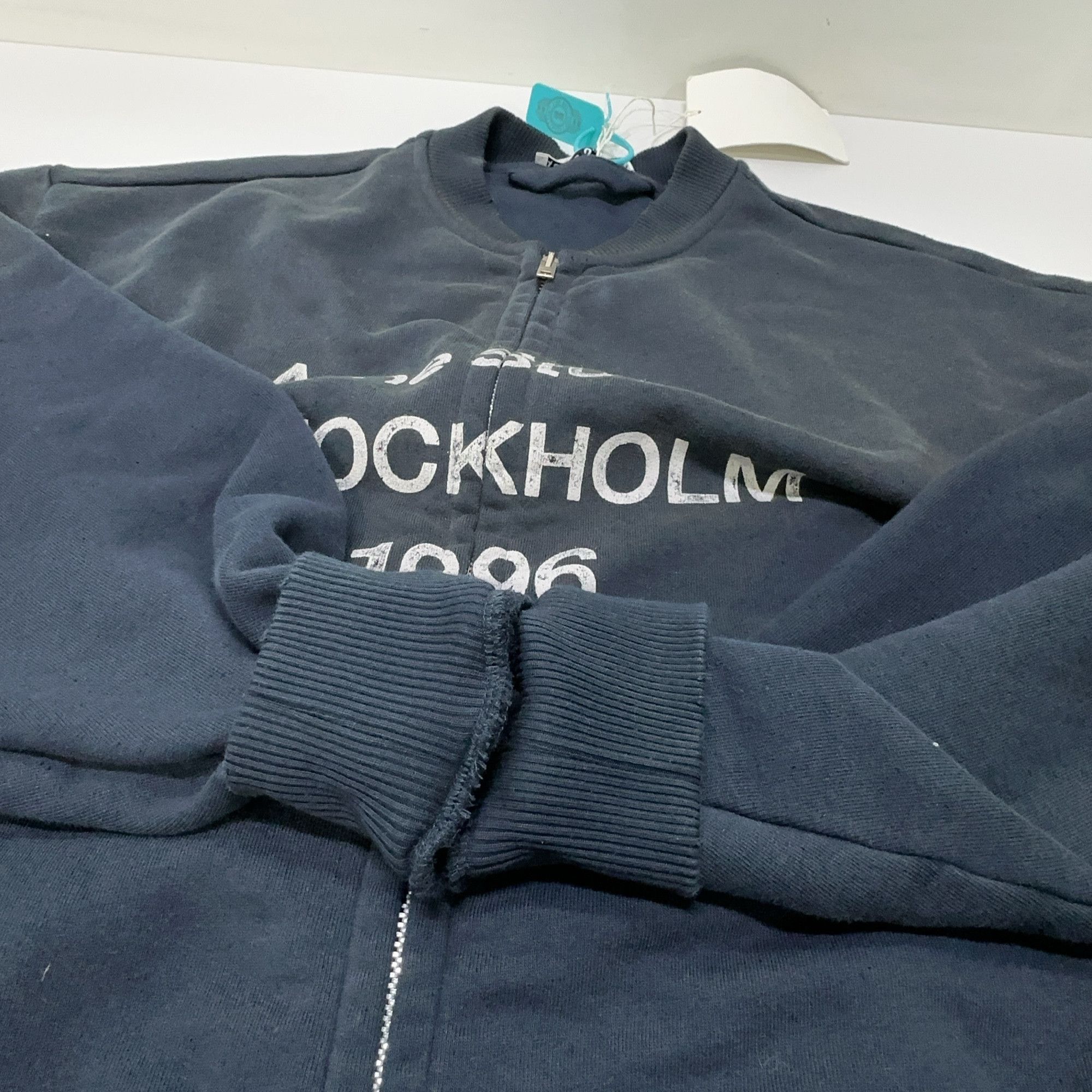 Acne Studios Acne Studios Distressed Stockholm 1996 Zip Jacket Size S Size US S / EU 44-46 / 1 - 11 Thumbnail