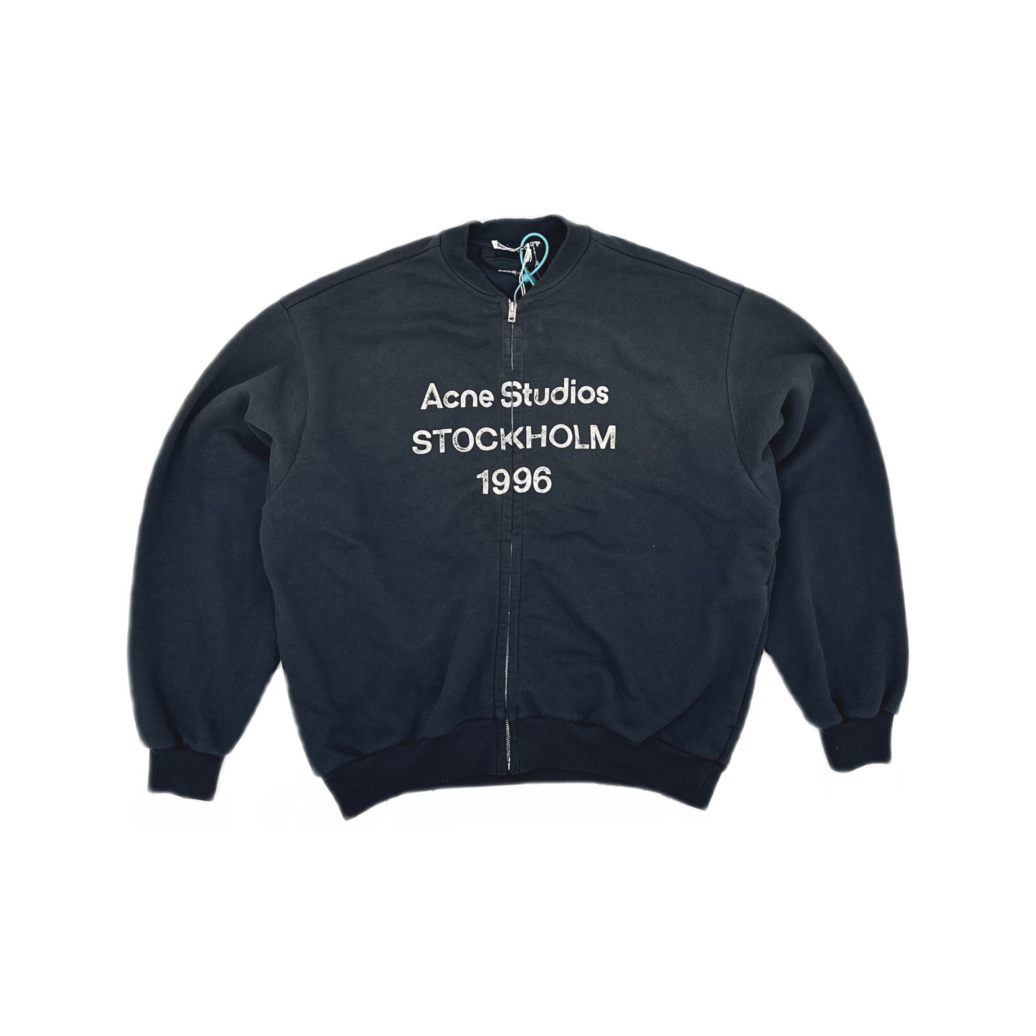 Acne Studios Acne Studios Distressed Stockholm 1996 Zip Jacket Size S Size US S / EU 44-46 / 1 - 2 Thumbnail
