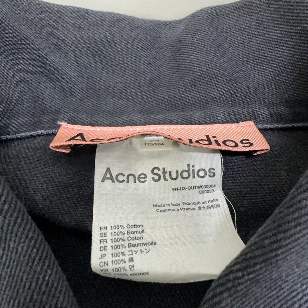 Acne Studios Acne Studios Washed Black Denim Jacket S/M Size M / US 6-8 / IT 42-44 - 4 Thumbnail