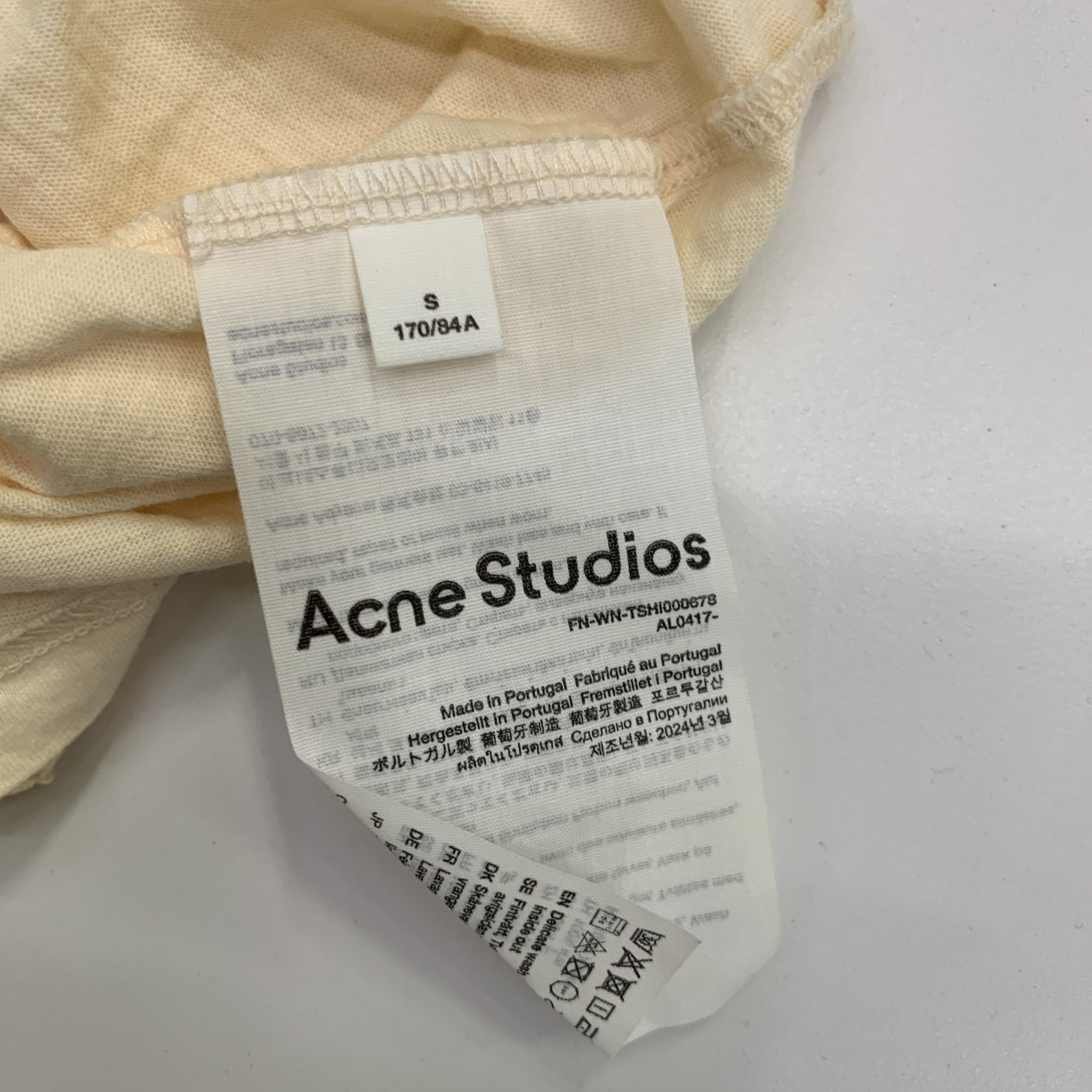 Acne Studios Acne Studios Logo Print Crew Neck T-Shirt S Size S / US 4 / IT 40 - 4 Thumbnail