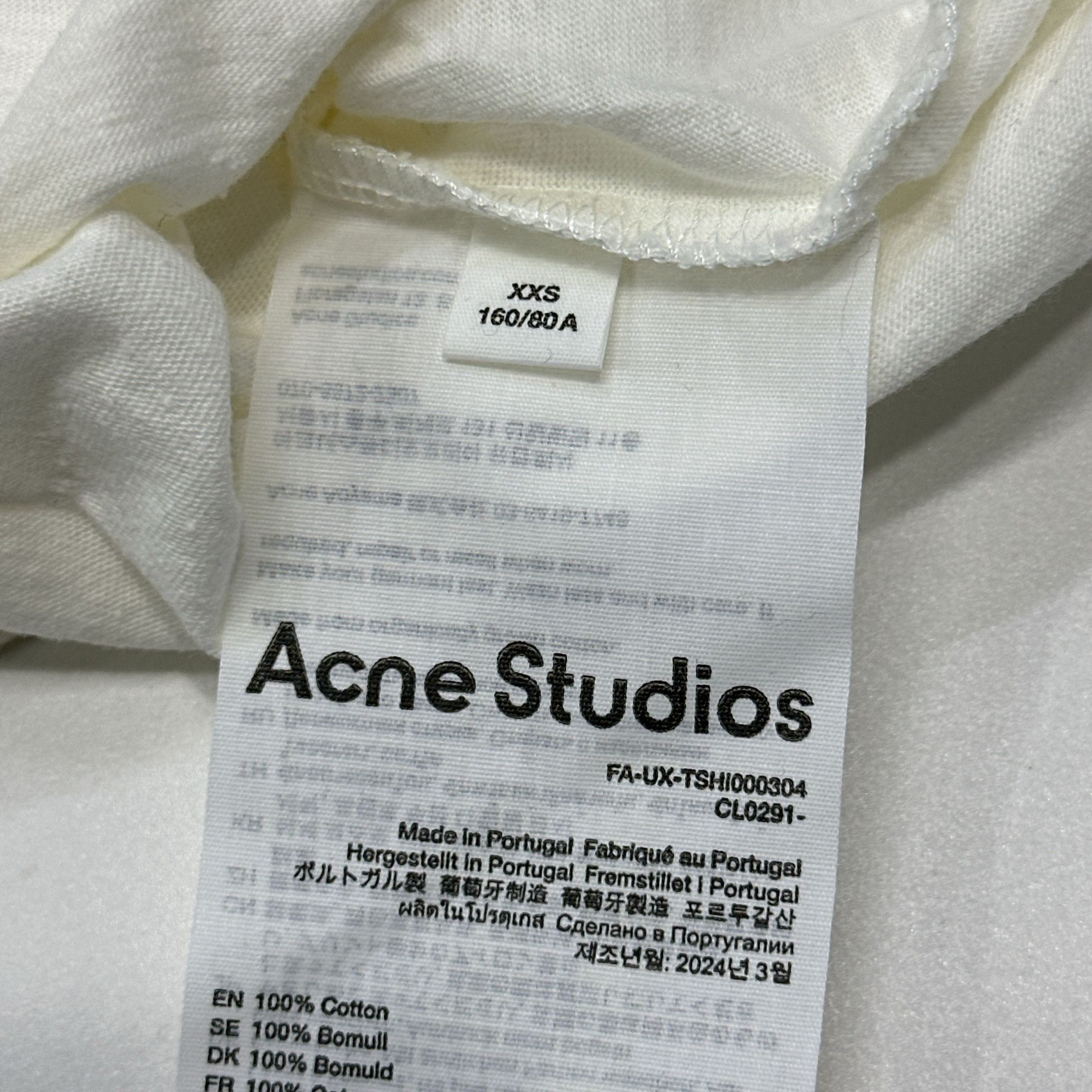 Acne Studios Acne Studios Face Bear Print T-Shirt XXS Size US XXS / EU 40 - 6 Thumbnail
