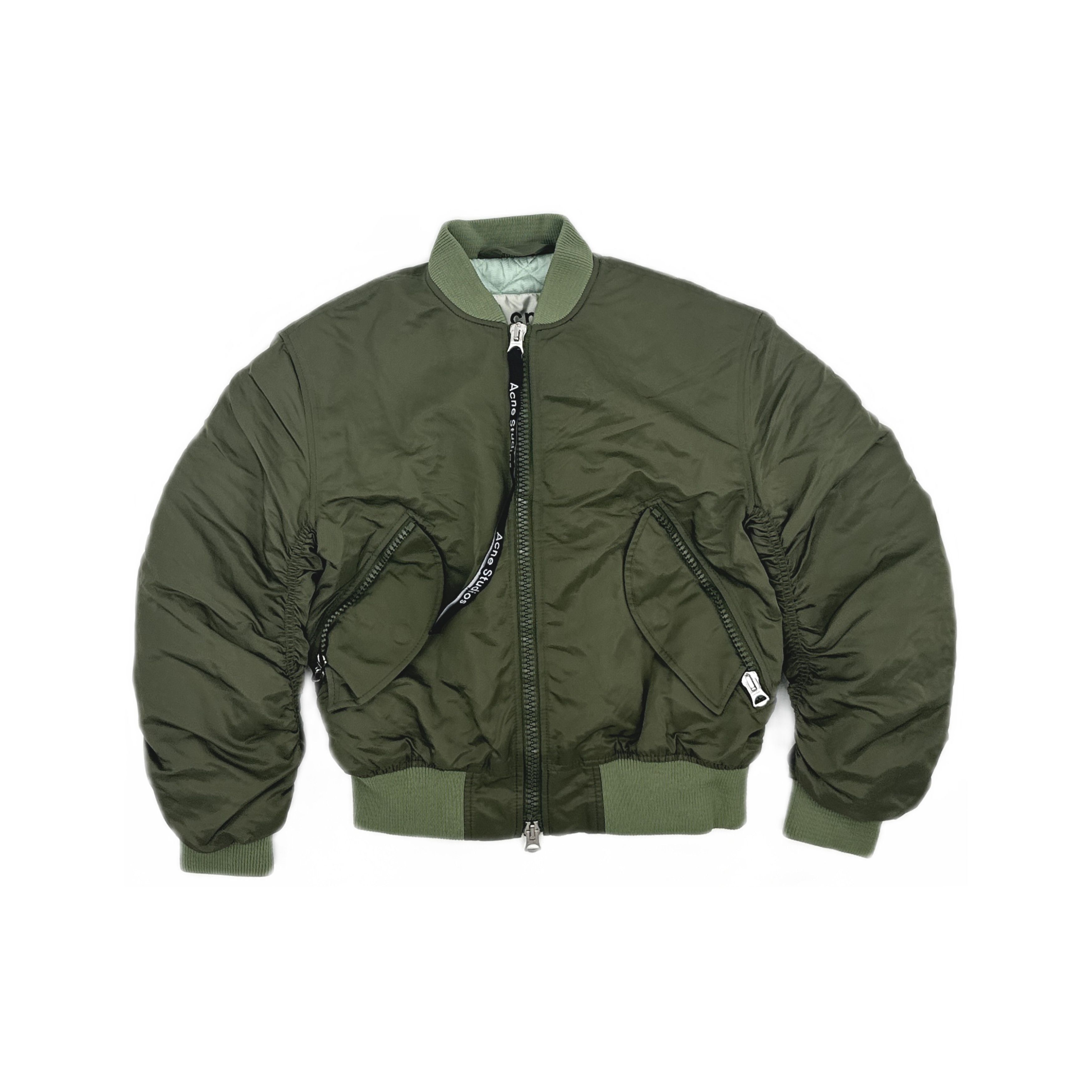 Acne Studios Acne Studios Clea Ruched Bomber Jacket 32 Size XXS / US 00 / IT 34 - 2 Thumbnail