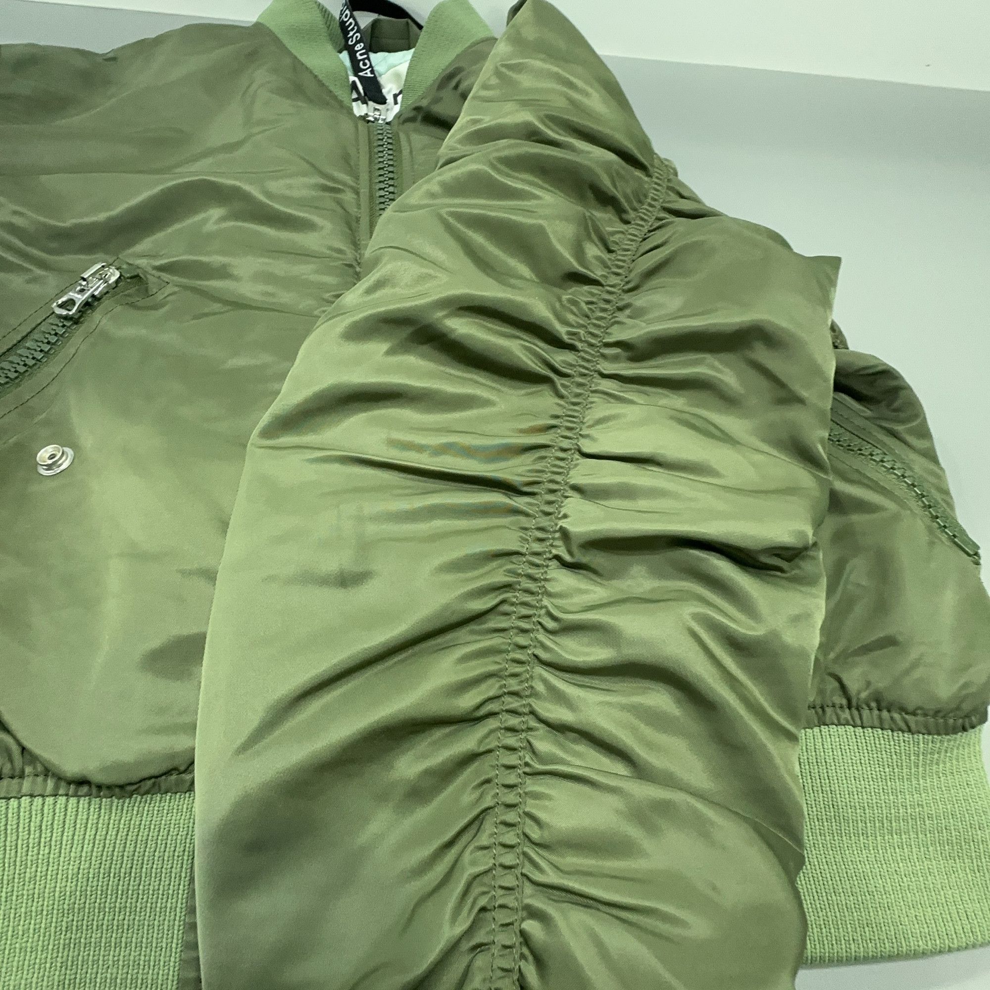 Acne Studios Acne Studios Clea Ruched Bomber Jacket 32 Size XXS / US 00 / IT 34 - 8 Thumbnail