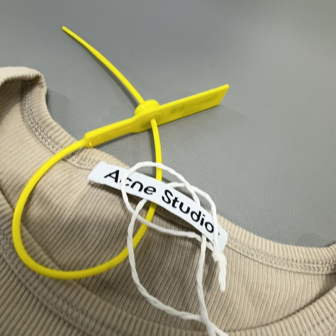 Acne Studios Acne Studios Logo Ribbed Long Sleeve T-Shirt XS Size XS / US 0-2 / IT 36-38 - 6 Thumbnail