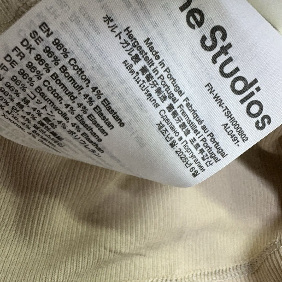 Acne Studios Acne Studios Logo Ribbed Long Sleeve T-Shirt XS Size XS / US 0-2 / IT 36-38 - 5 Thumbnail