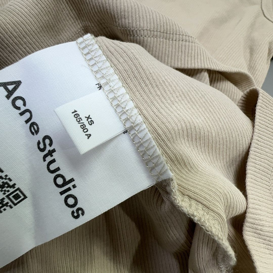 Acne Studios Acne Studios Logo Ribbed Long Sleeve T-Shirt XS Size XS / US 0-2 / IT 36-38 - 4 Thumbnail