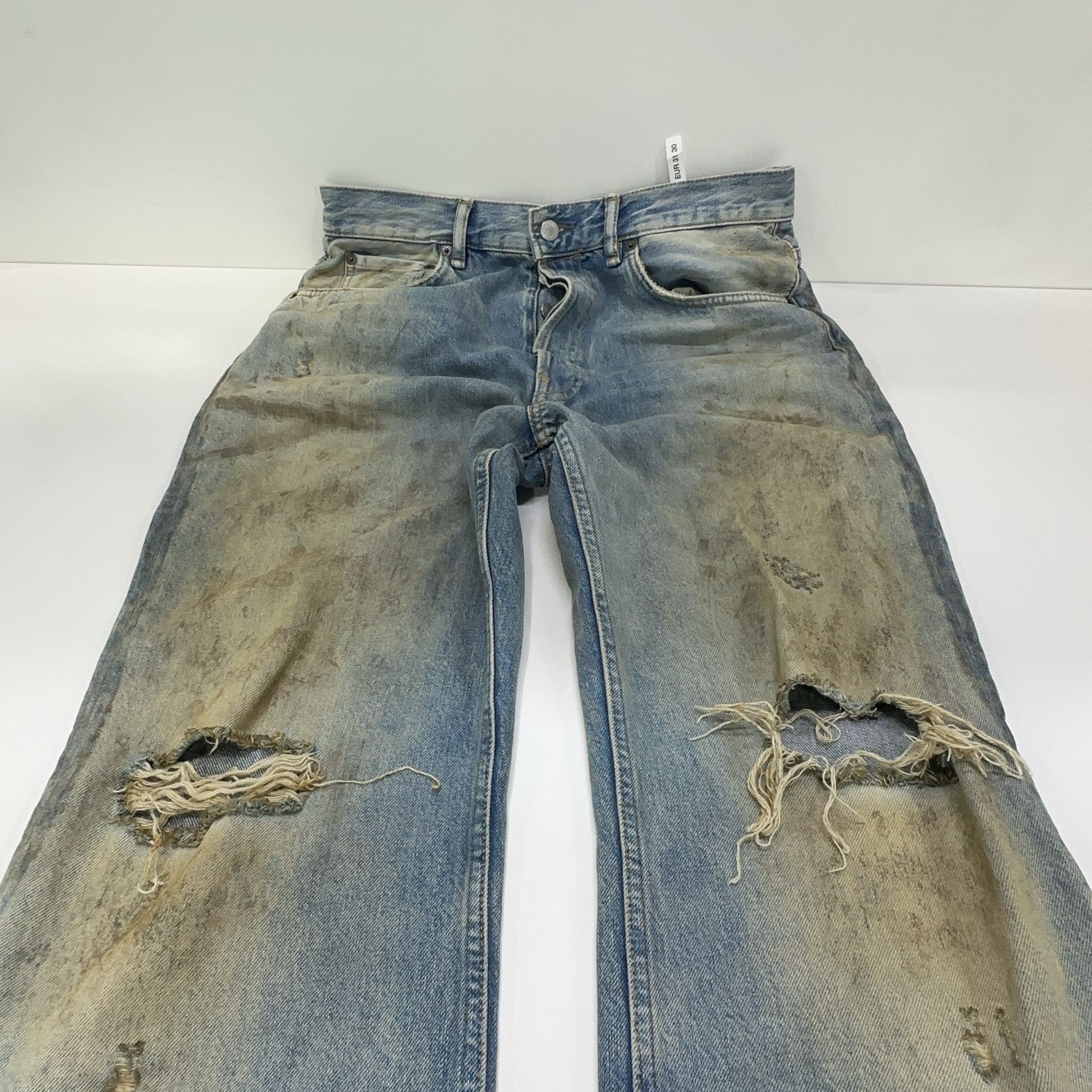 Acne Studios Acne Studios 2021M Penicillin Distressed Jeans 31 Size US 30 / EU 46 - 8 Thumbnail