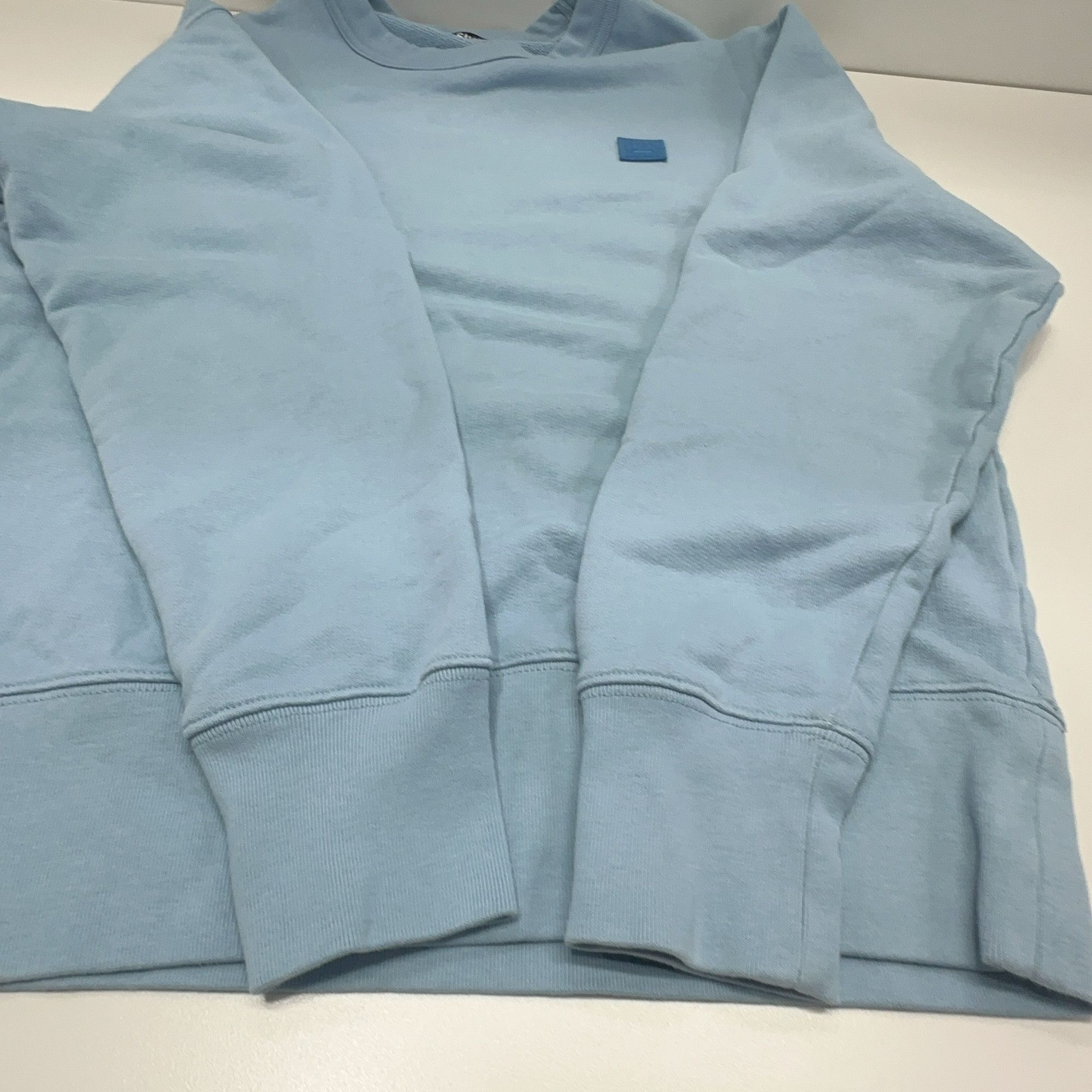 Acne Studios Acne Studios Face Logo Sweatshirt Light Blue XS Size US XS / EU 42 / 0 - 10 Thumbnail