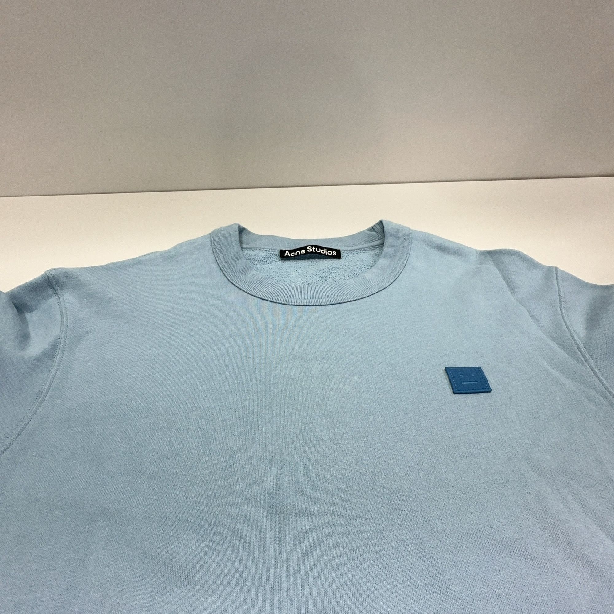 Acne Studios Acne Studios Face Logo Sweatshirt Light Blue XS Size US XS / EU 42 / 0 - 6 Thumbnail