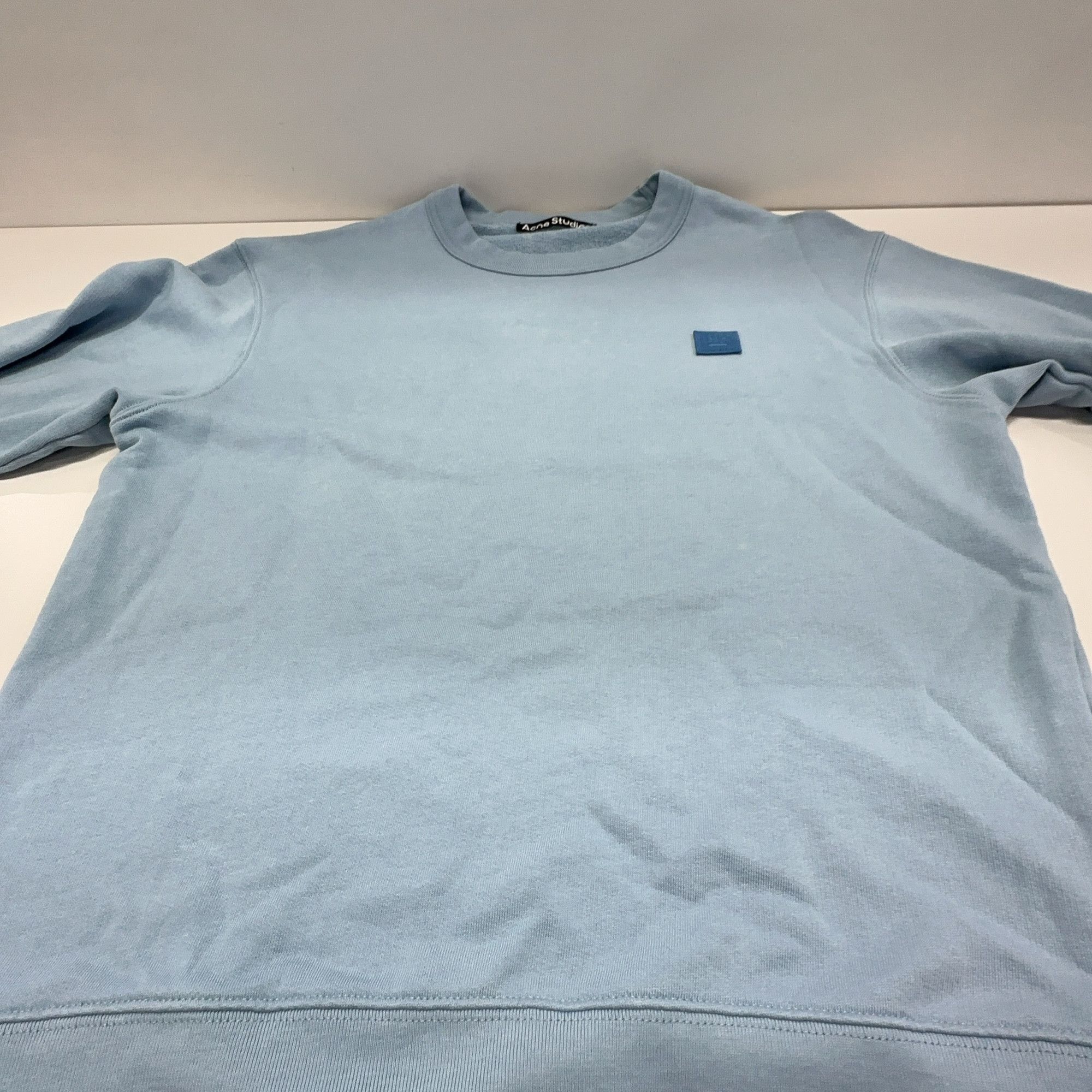 Acne Studios Acne Studios Face Logo Sweatshirt Light Blue XS Size US XS / EU 42 / 0 - 9 Thumbnail
