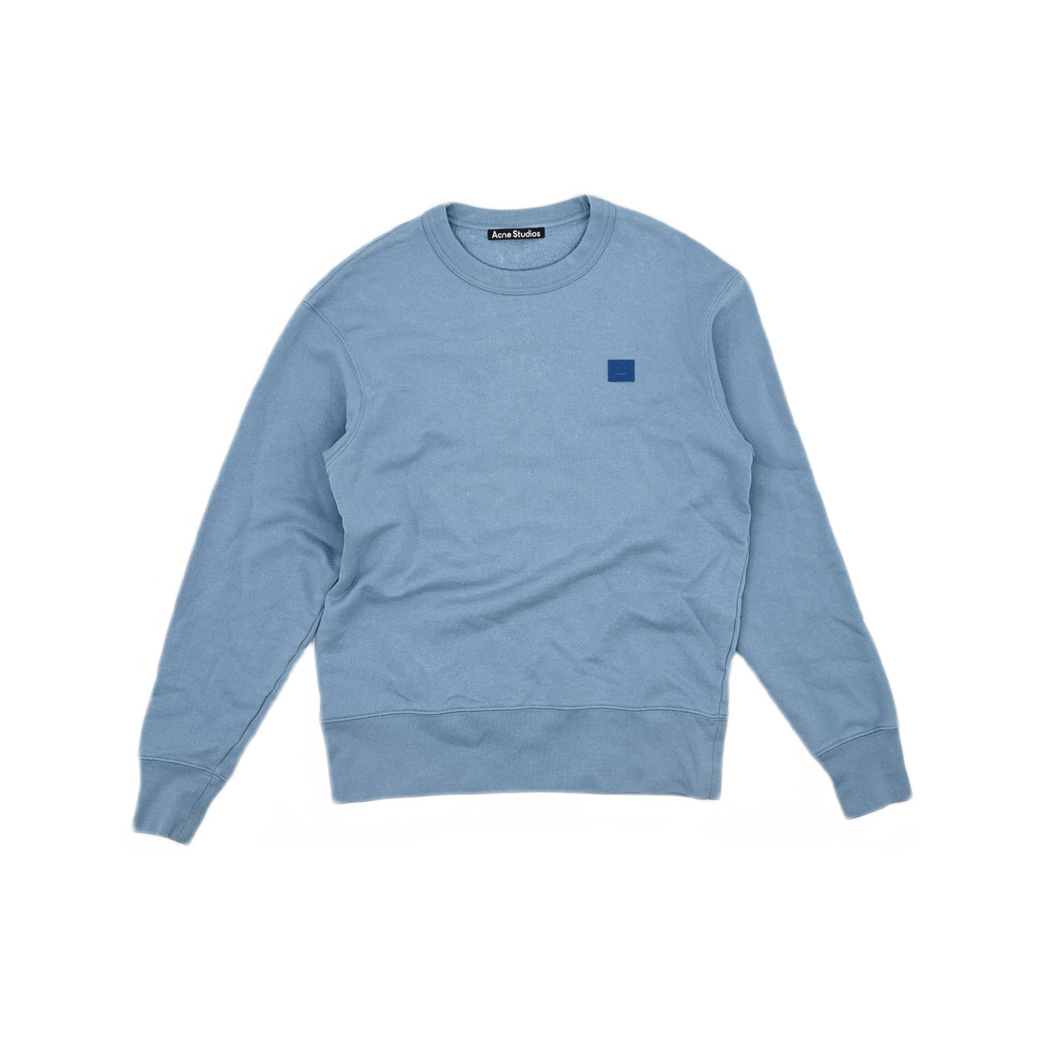 Acne Studios Acne Studios Face Logo Sweatshirt Light Blue XS Size US XS / EU 42 / 0 - 2 Thumbnail