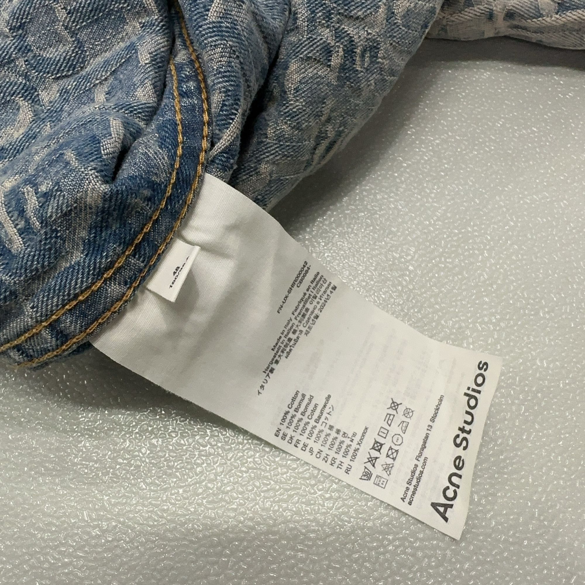 Acne Studios Acne Studios Monogram Denim Shirt Size 48 Size US M / EU 48-50 / 2 - 4 Thumbnail
