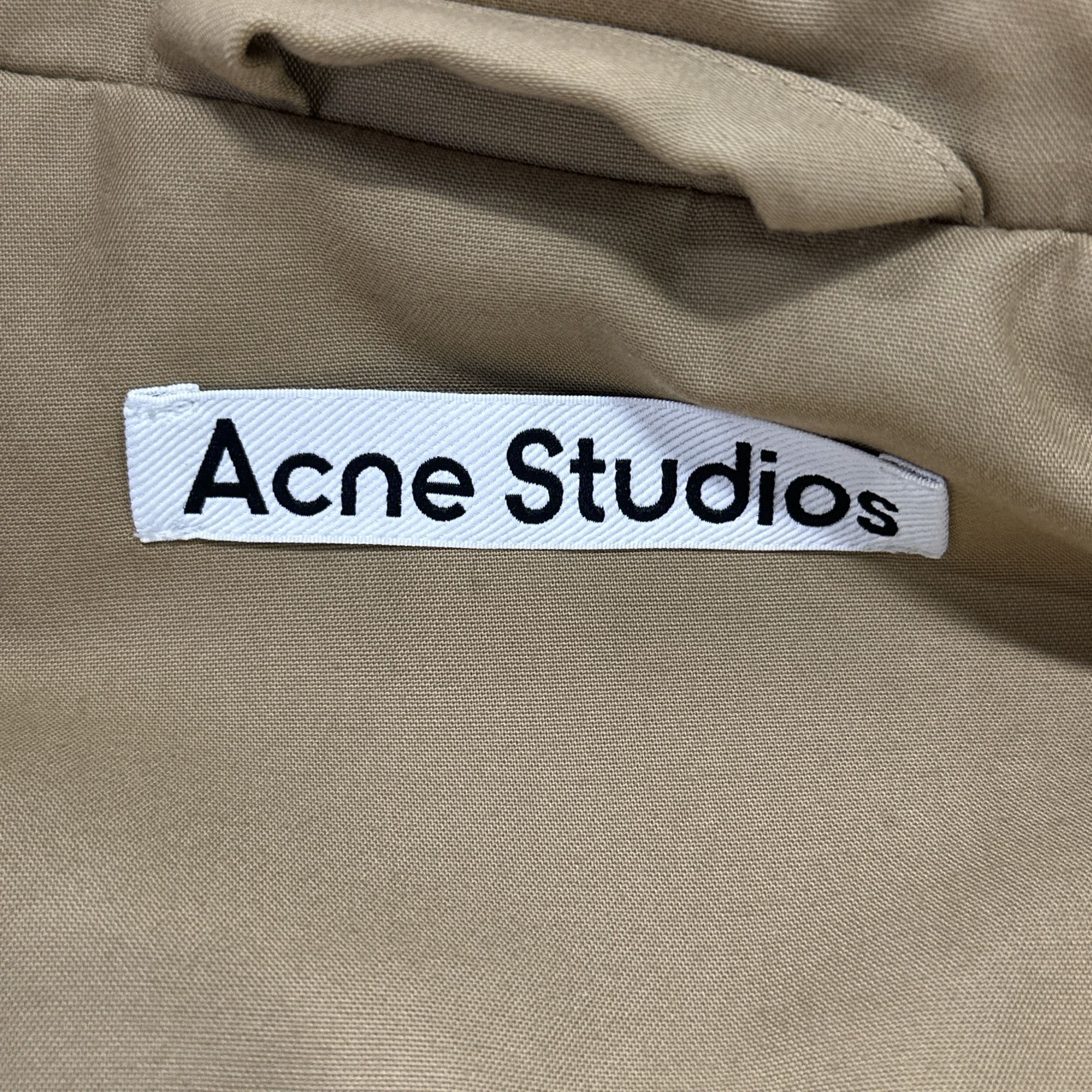 Acne Studios Acne Studios Leather Collar Zip Jacket 46 Size US S / EU 44-46 / 1 - 4 Thumbnail