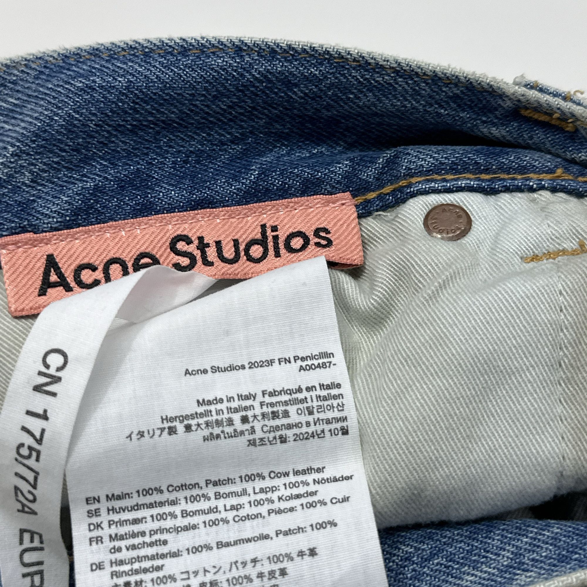 Acne Studios Acne Studios Dirty Wash Baggy Jeans Size 38 Size 27" / US 4 / IT 40 - 5 Thumbnail