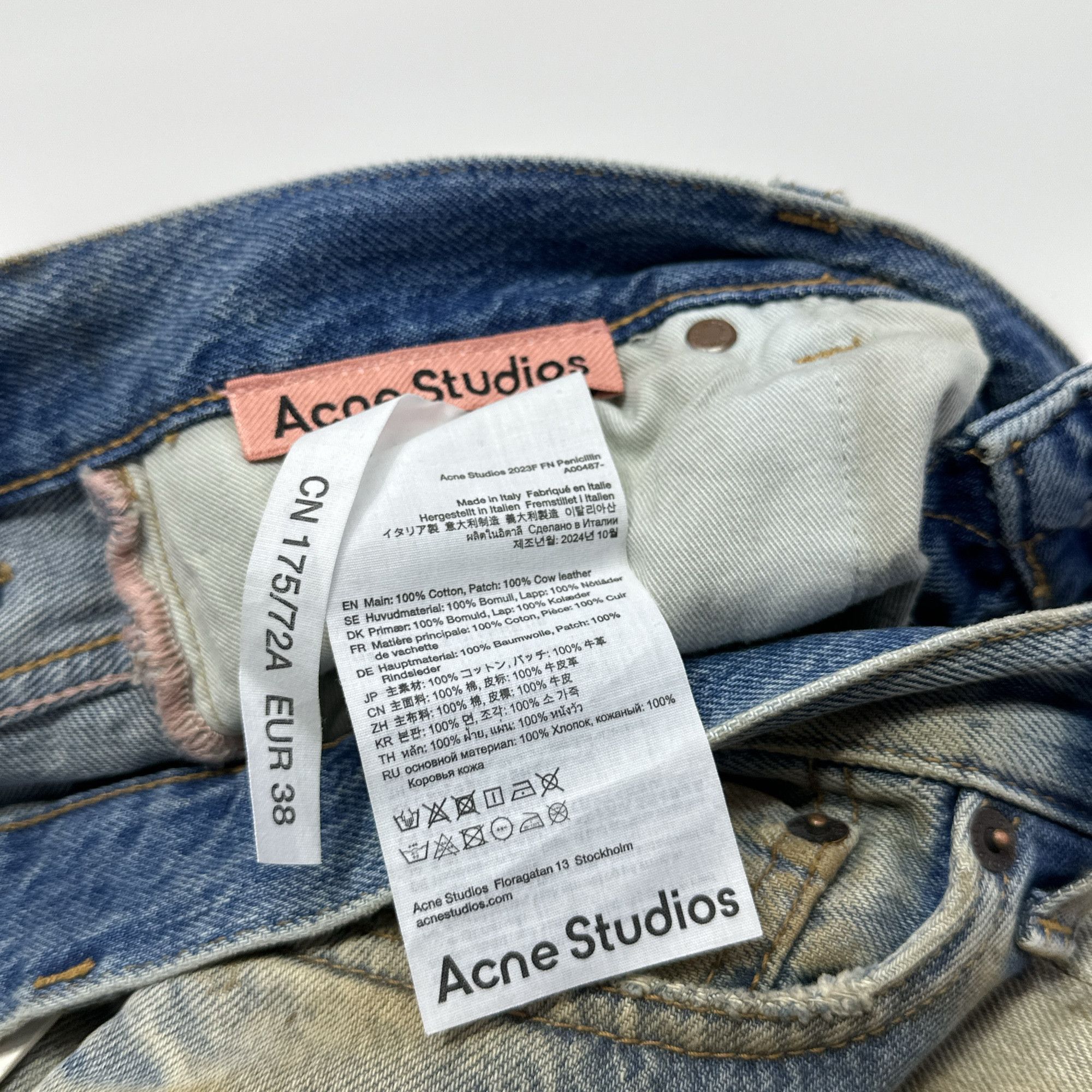 Acne Studios Acne Studios Dirty Wash Baggy Jeans Size 38 Size 27" / US 4 / IT 40 - 4 Thumbnail
