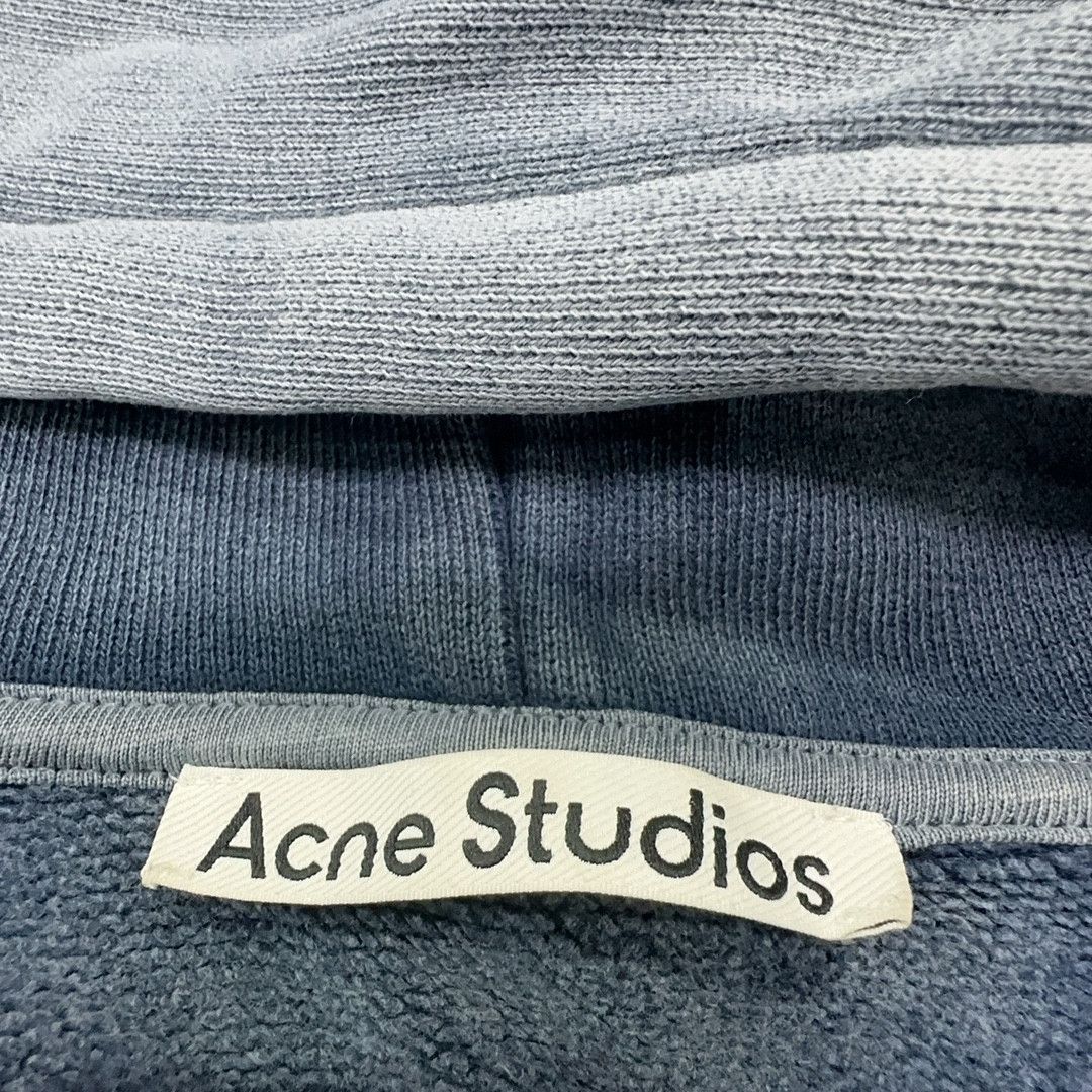 Acne Studios Acne Studios Washed Blue Zip-up Hoodie Size M Size M / US 6-8 / IT 42-44 - 5 Thumbnail