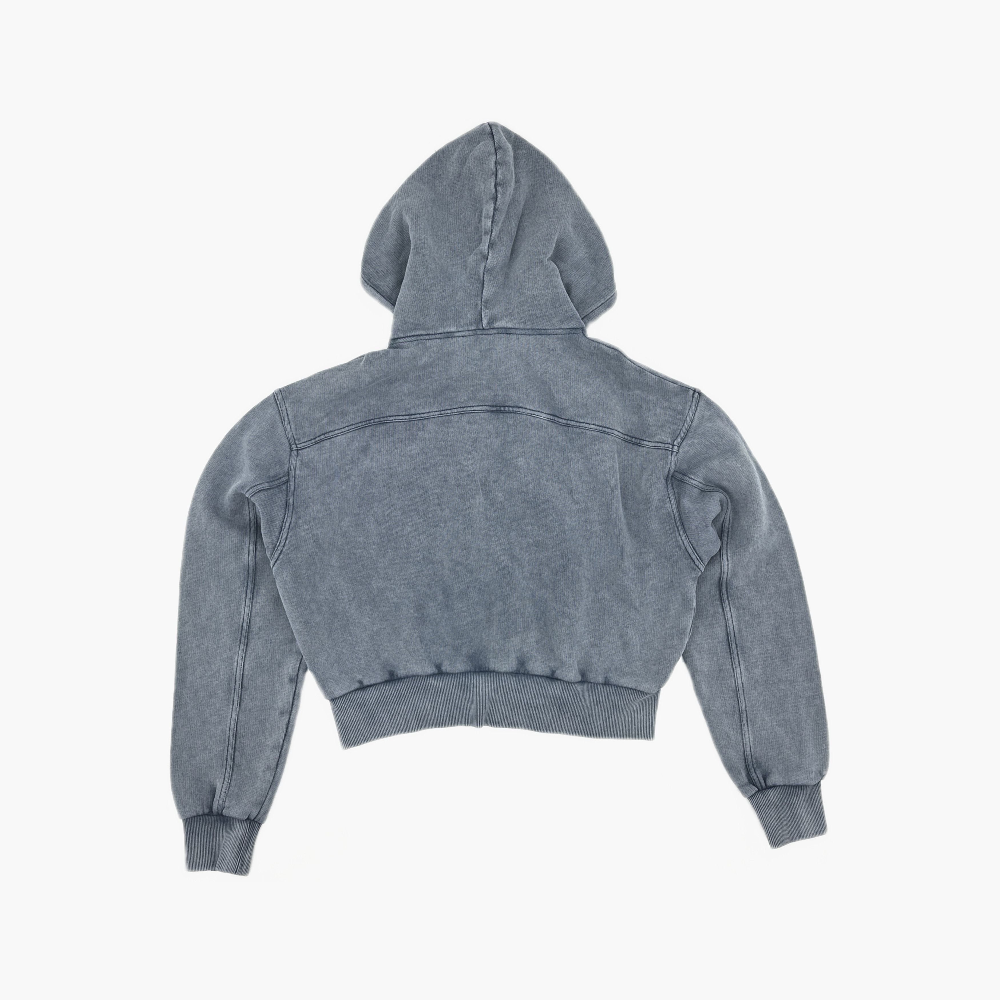 Acne Studios Acne Studios Washed Blue Zip-up Hoodie Size M Size M / US 6-8 / IT 42-44 - 3 Thumbnail