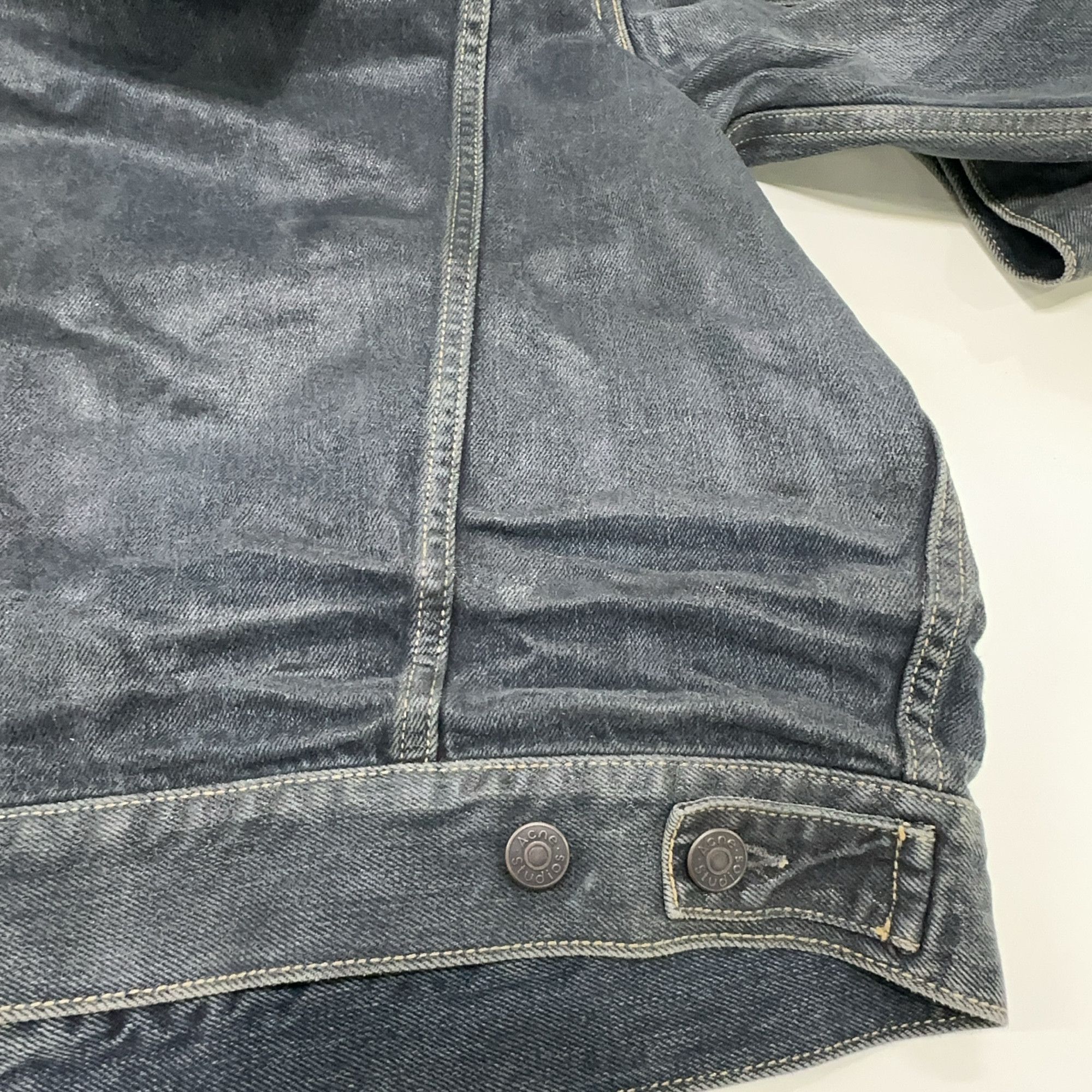 Acne Studios Acne Studios Hooded Washed Denim Jacket US S Size US S / EU 44-46 / 1 - 8 Thumbnail