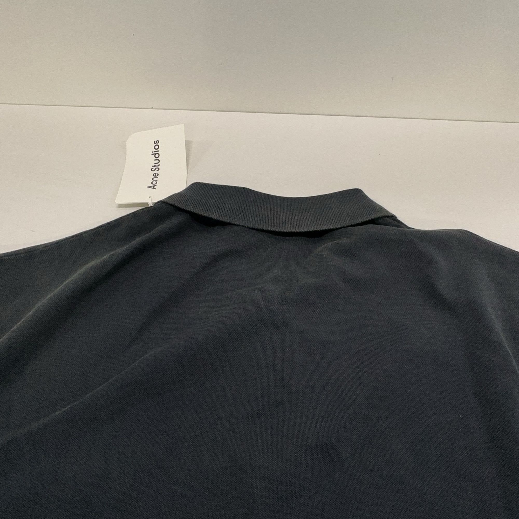 Acne Studios Acne Studios Washed Embroidered Logo Polo Shirt M Size US M / EU 48-50 / 2 - 15 Thumbnail