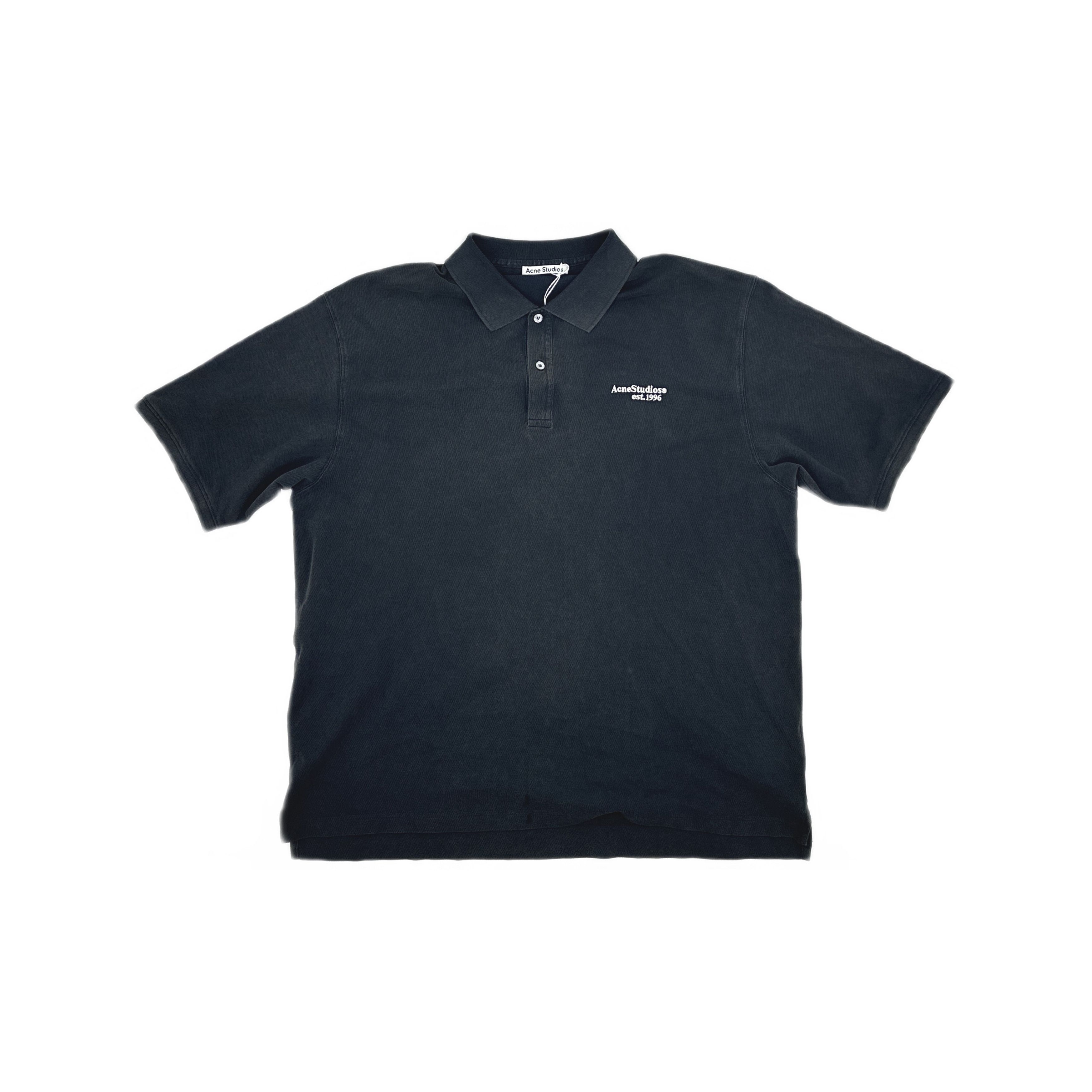 Acne Studios Acne Studios Washed Embroidered Logo Polo Shirt M Size US M / EU 48-50 / 2 - 2 Thumbnail