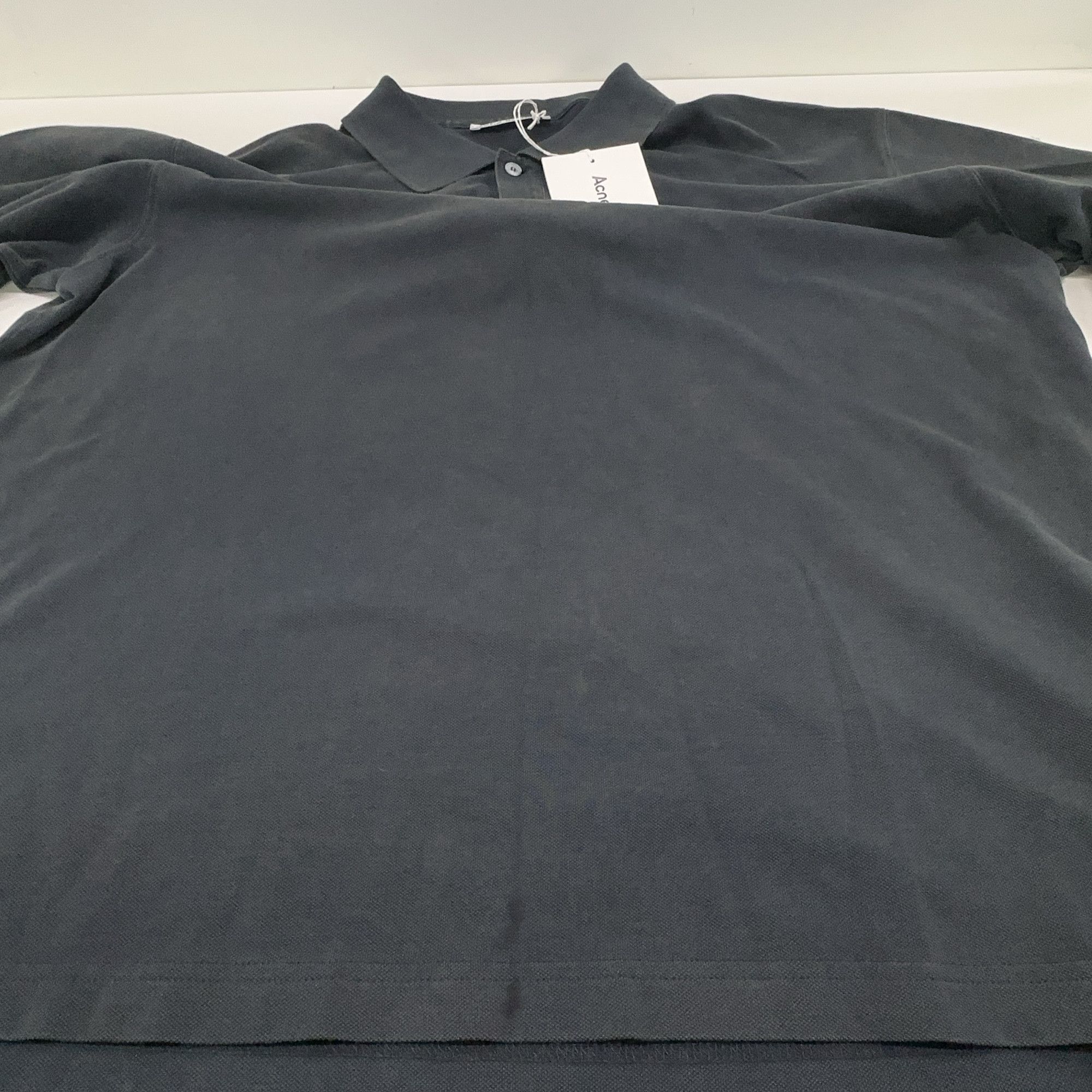 Acne Studios Acne Studios Washed Embroidered Logo Polo Shirt M Size US M / EU 48-50 / 2 - 13 Thumbnail