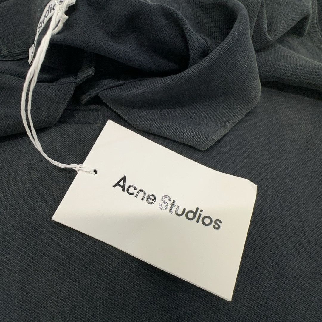 Acne Studios Acne Studios Washed Embroidered Logo Polo Shirt M Size US M / EU 48-50 / 2 - 7 Thumbnail