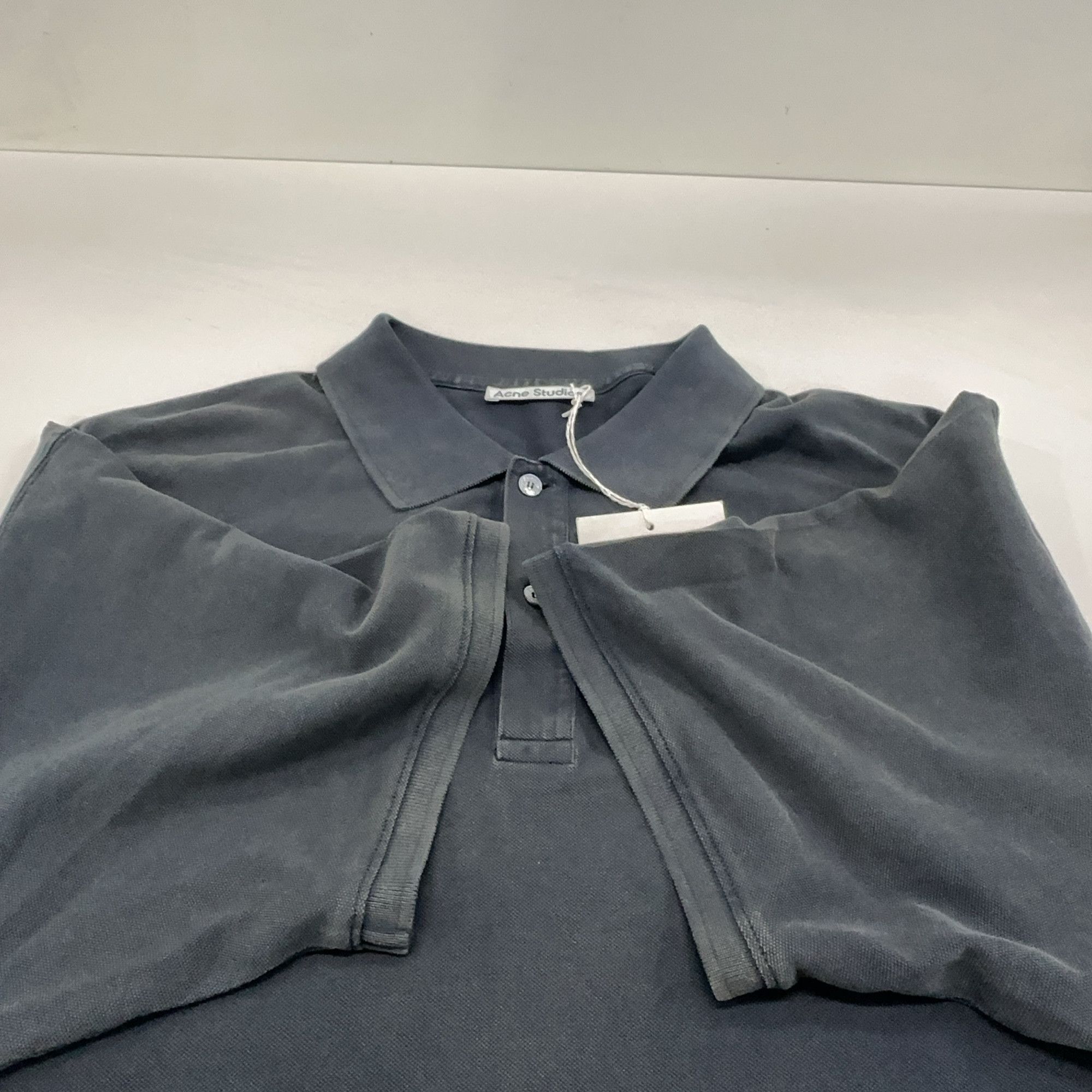Acne Studios Acne Studios Washed Embroidered Logo Polo Shirt M Size US M / EU 48-50 / 2 - 11 Thumbnail