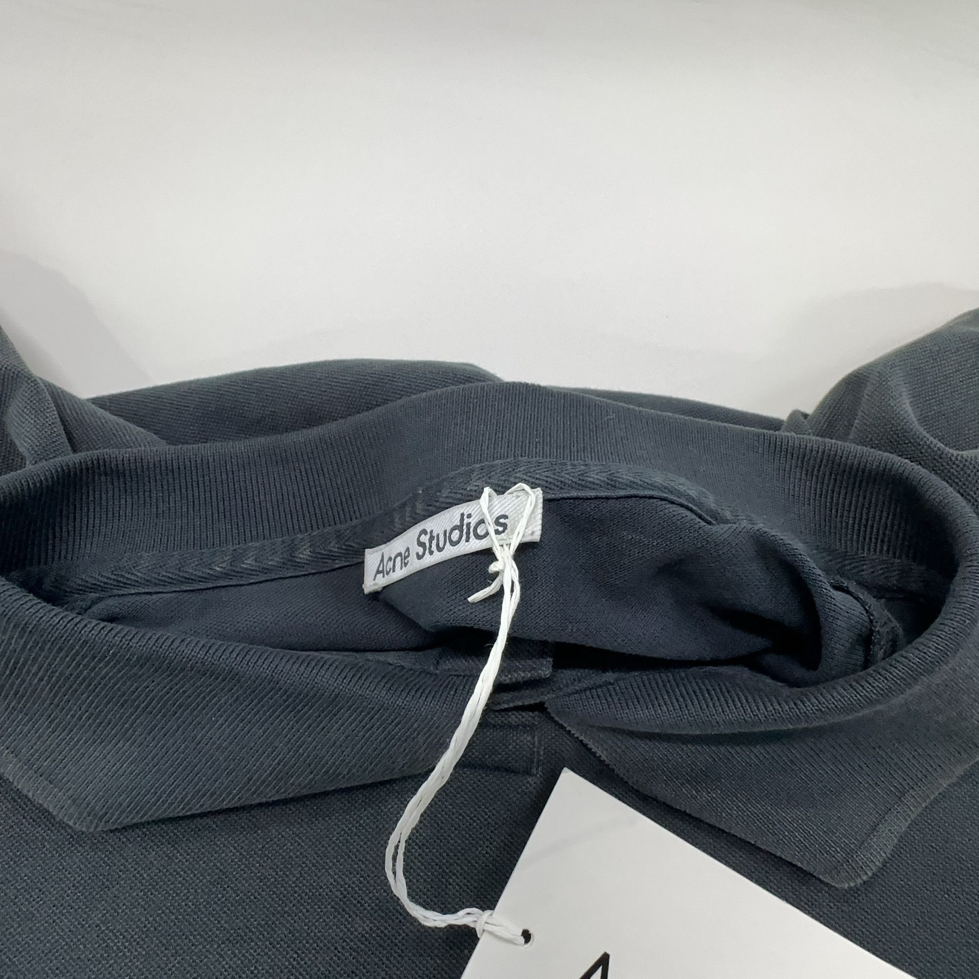 Acne Studios Acne Studios Washed Embroidered Logo Polo Shirt M Size US M / EU 48-50 / 2 - 9 Thumbnail