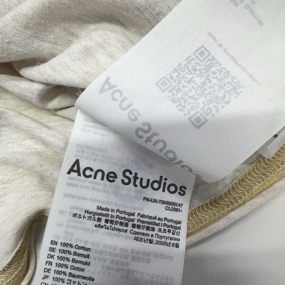 Acne Studios Acne Studios Distressed Logo Long Sleeve T-Shirt XS Size US XS / EU 42 / 0 - 4 Thumbnail