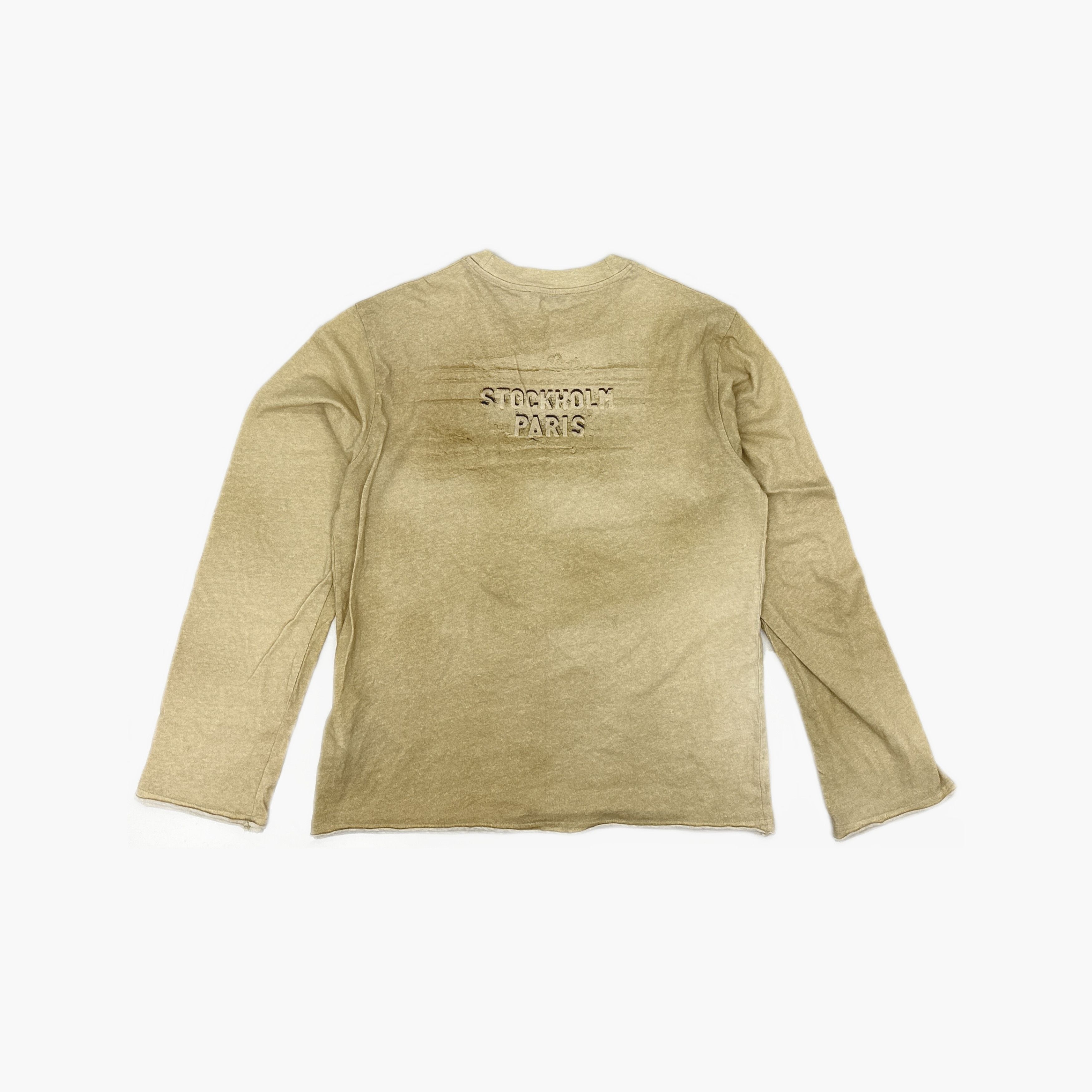 Acne Studios Acne Studios Distressed Logo Long Sleeve T-Shirt XS Size US XS / EU 42 / 0 - 3 Thumbnail