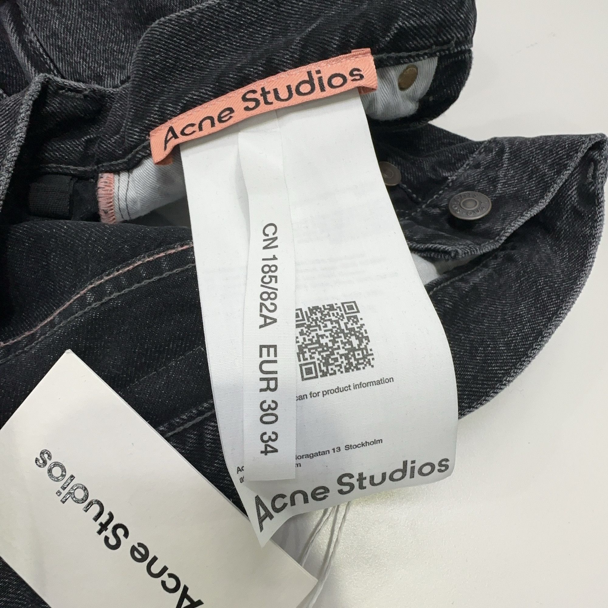Acne Studios Acne Studios 2021M Vintage Black Jeans 30 Size US 30 / EU 46 - 5 Thumbnail