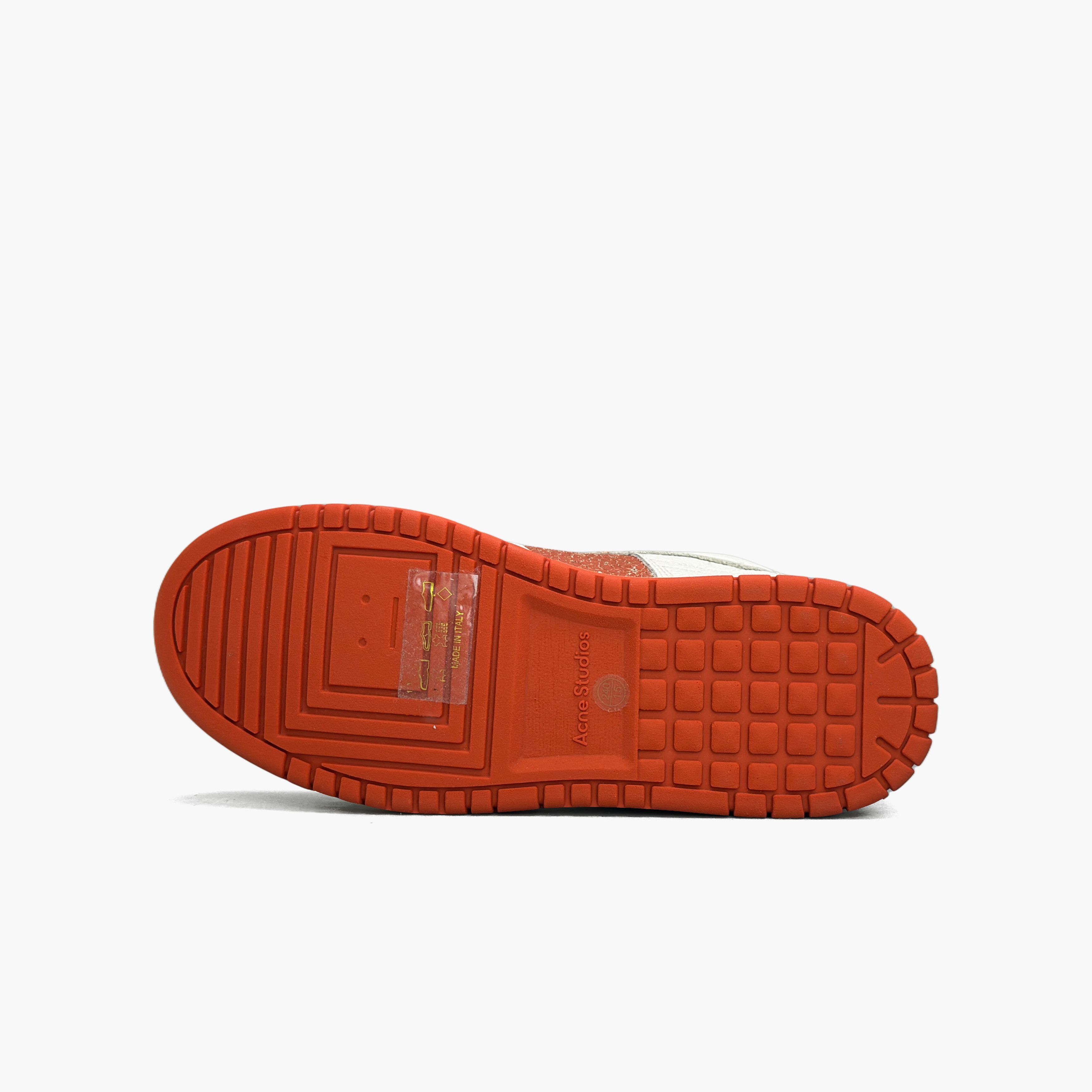 Acne Studios Acne Studios White Orange Low-Top Sneakers 38 Size US 8 / IT 38 - 9 Thumbnail