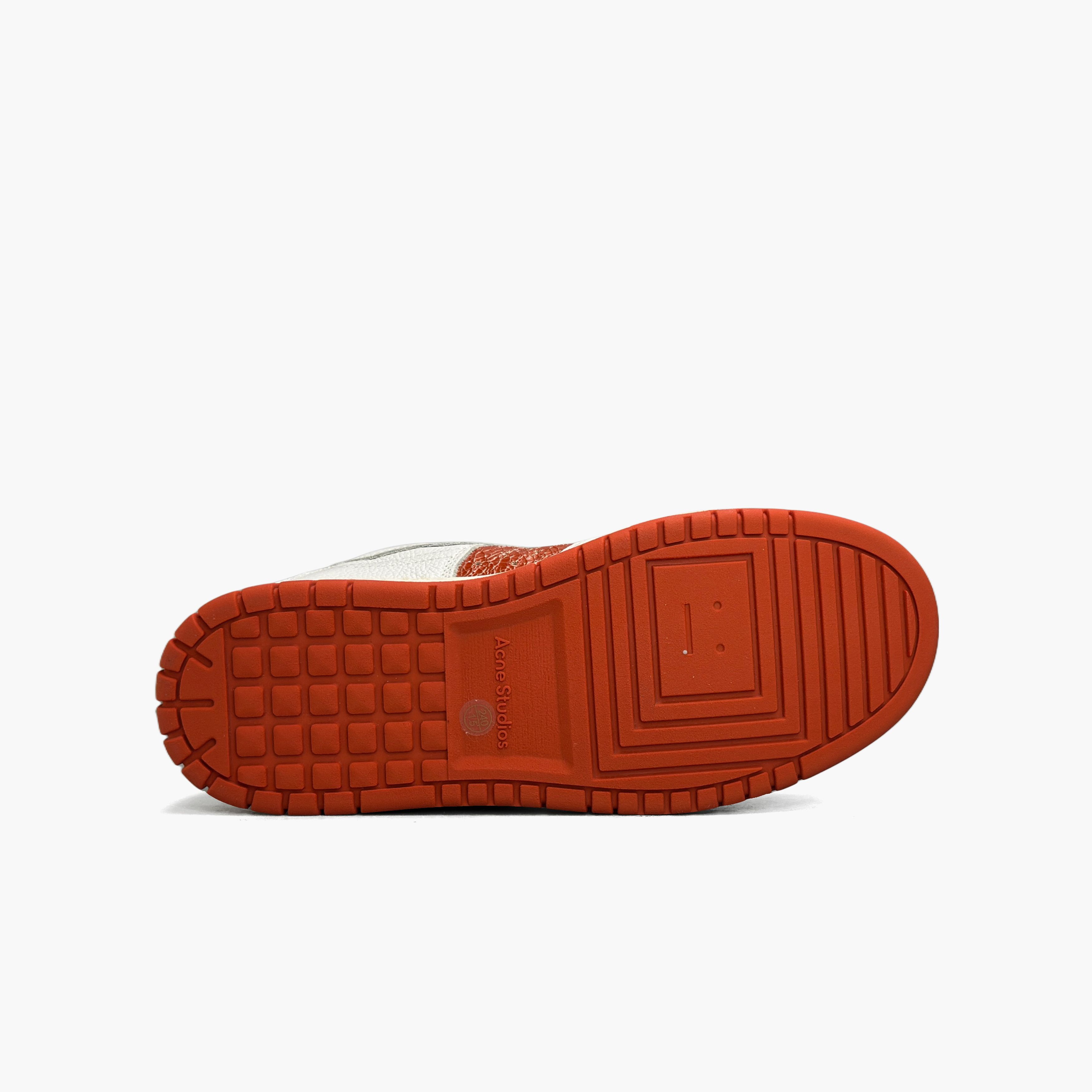 Acne Studios Acne Studios White Orange Low-Top Sneakers 38 Size US 8 / IT 38 - 8 Thumbnail