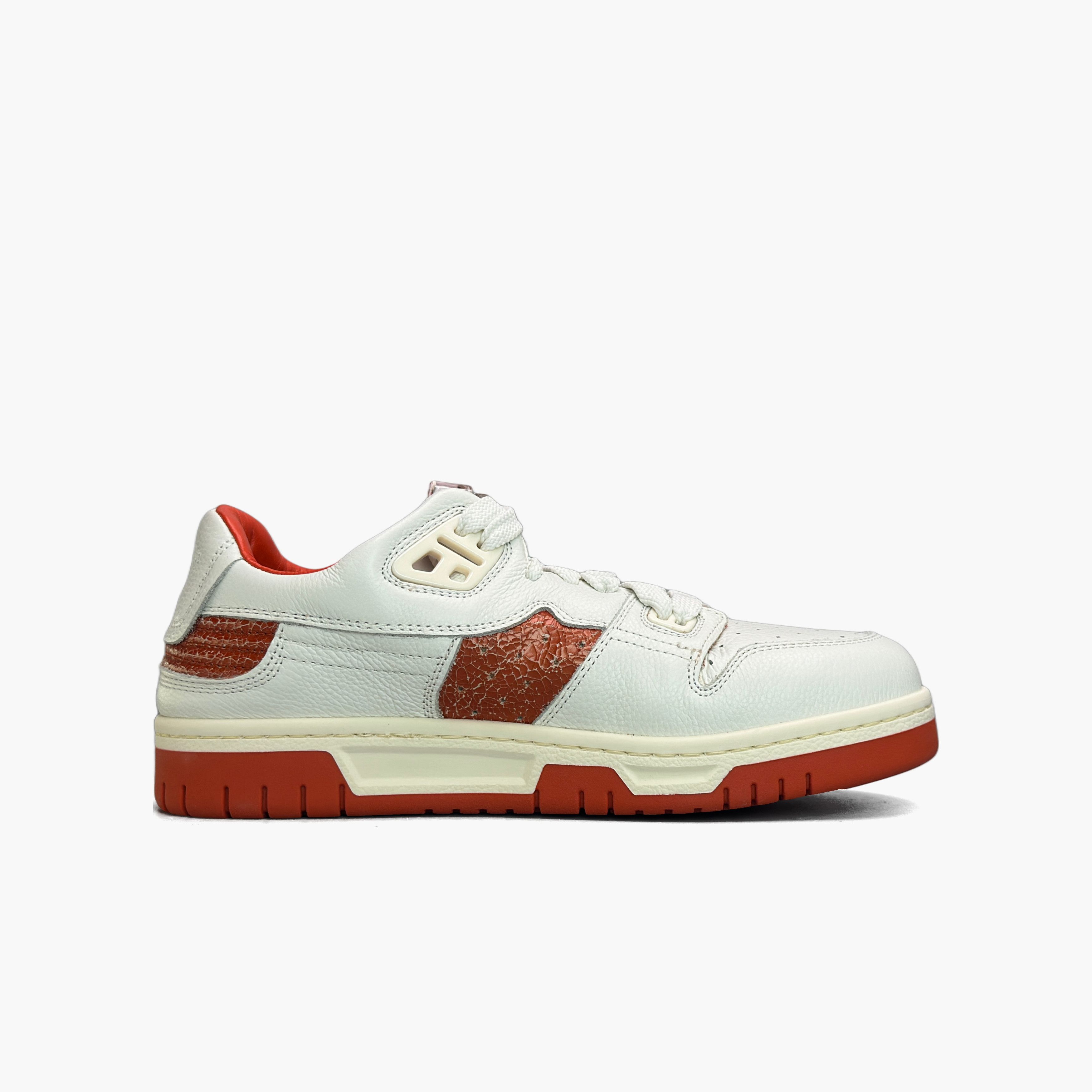 Acne Studios Acne Studios White Orange Low-Top Sneakers 38 Size US 8 / IT 38 - 3 Thumbnail