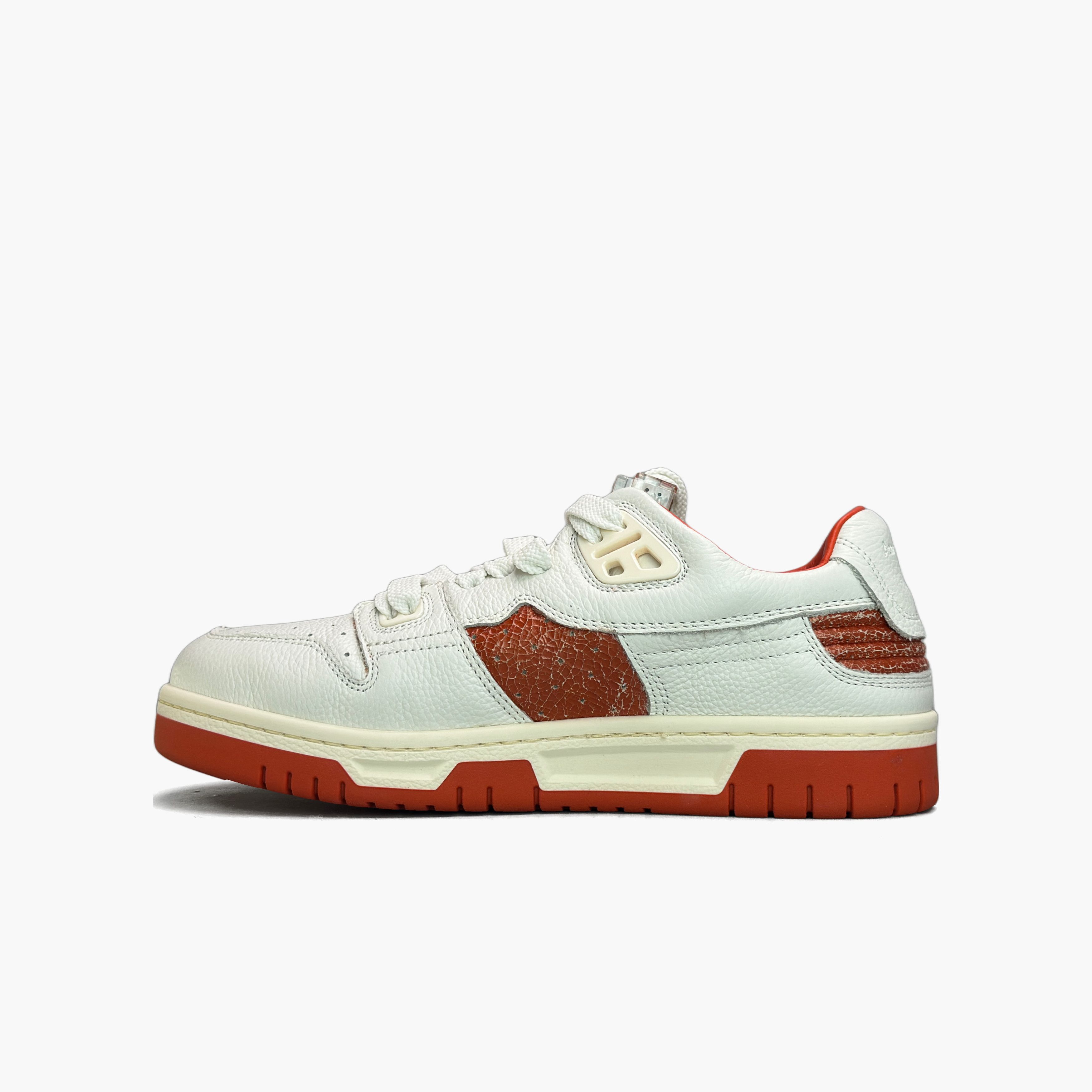 Acne Studios Acne Studios White Orange Low-Top Sneakers 38 Size US 8 / IT 38 - 4 Thumbnail