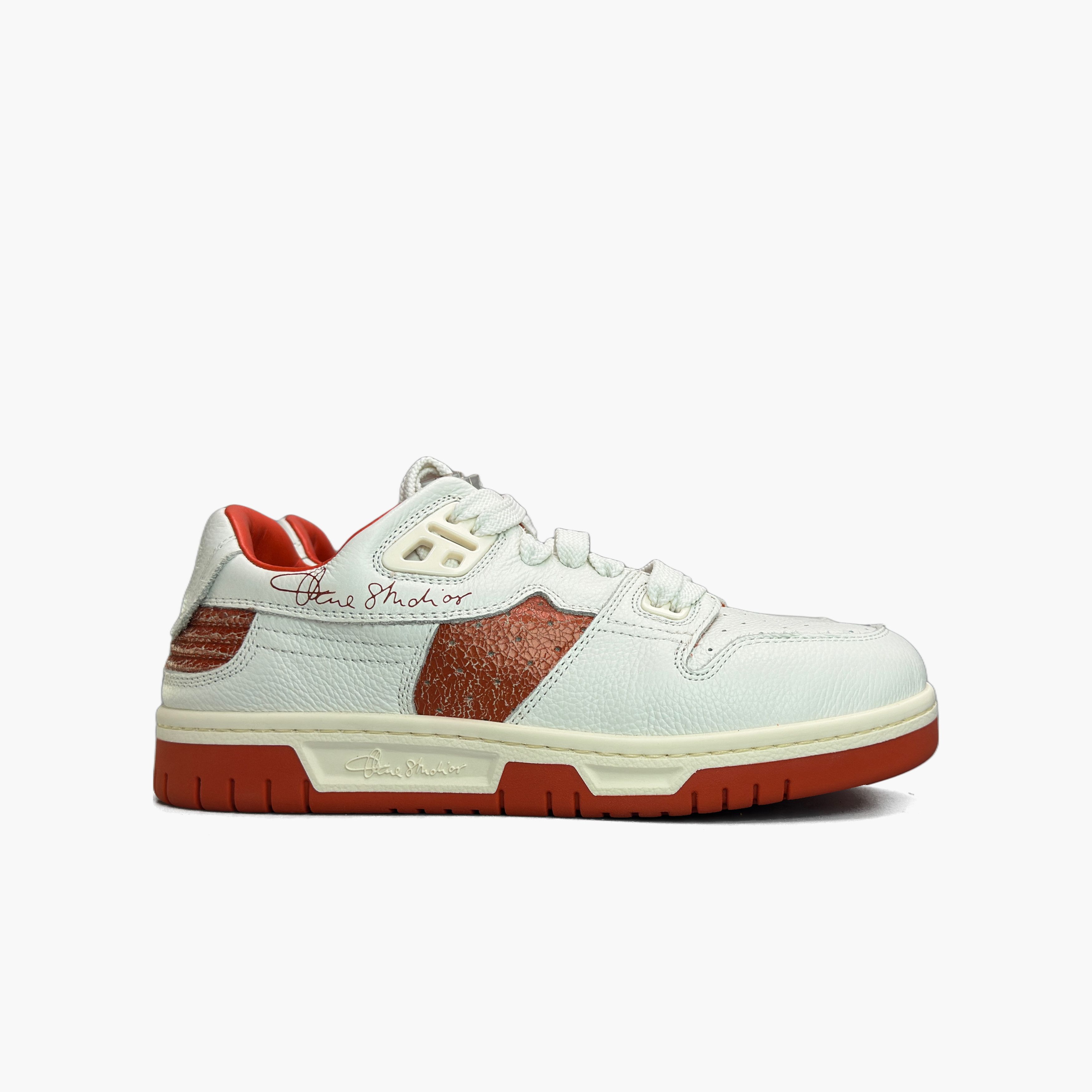 Acne Studios Acne Studios White Orange Low-Top Sneakers 38 Size US 8 / IT 38 - 5 Thumbnail