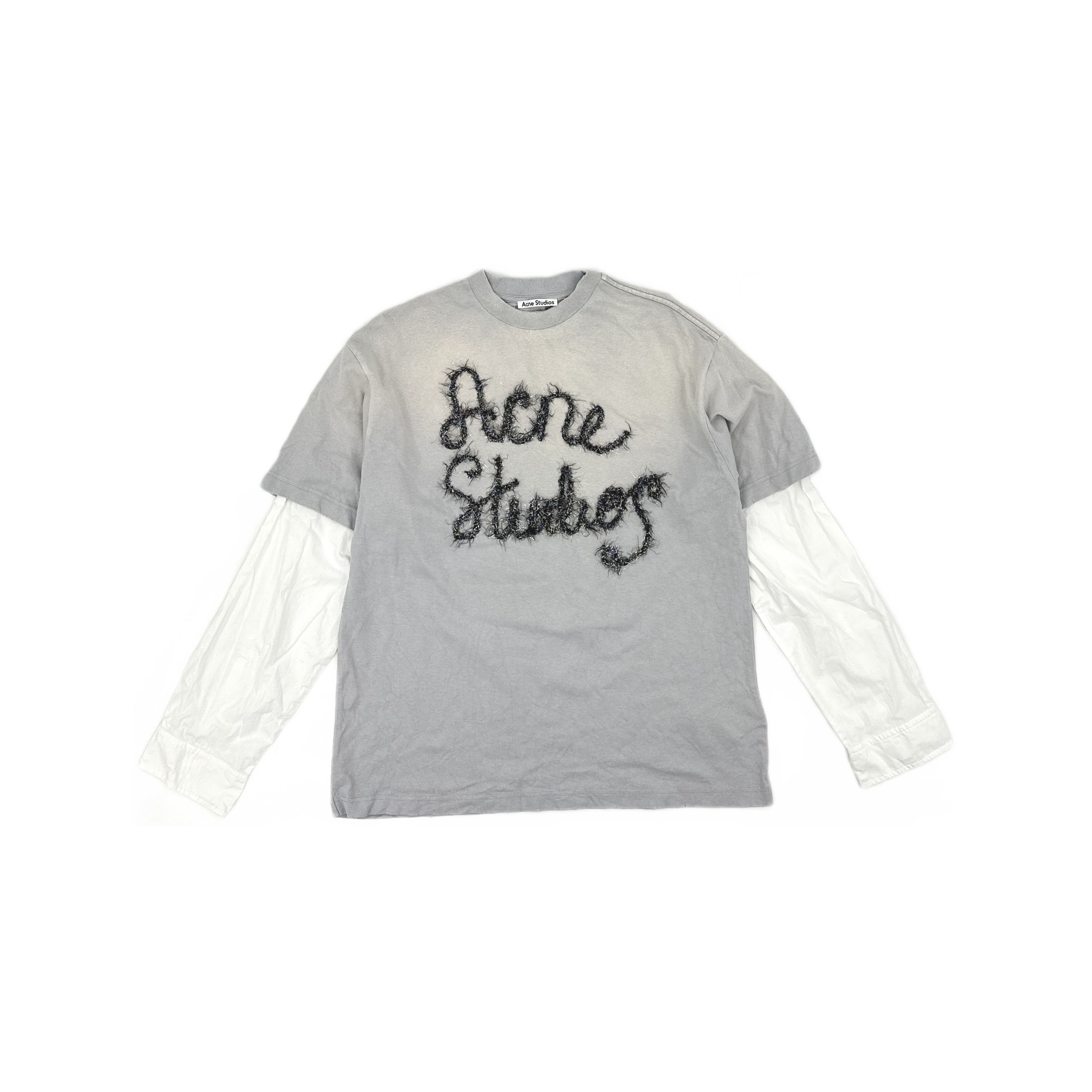 Acne Studios Acne Studios Faded Logo Layered Long Sleeve XS Size US XS / EU 42 / 0 - 2 Thumbnail