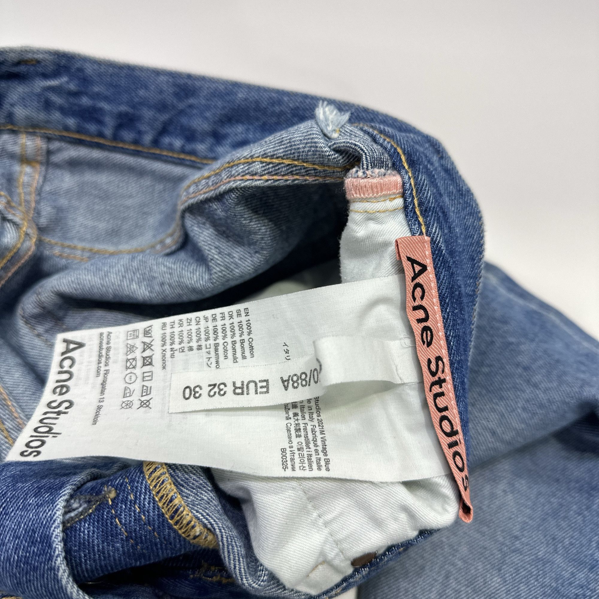 Acne Studios Acne Studios 2021M Vintage Blue Jeans 32 Size US 32 / EU 48 - 4 Thumbnail